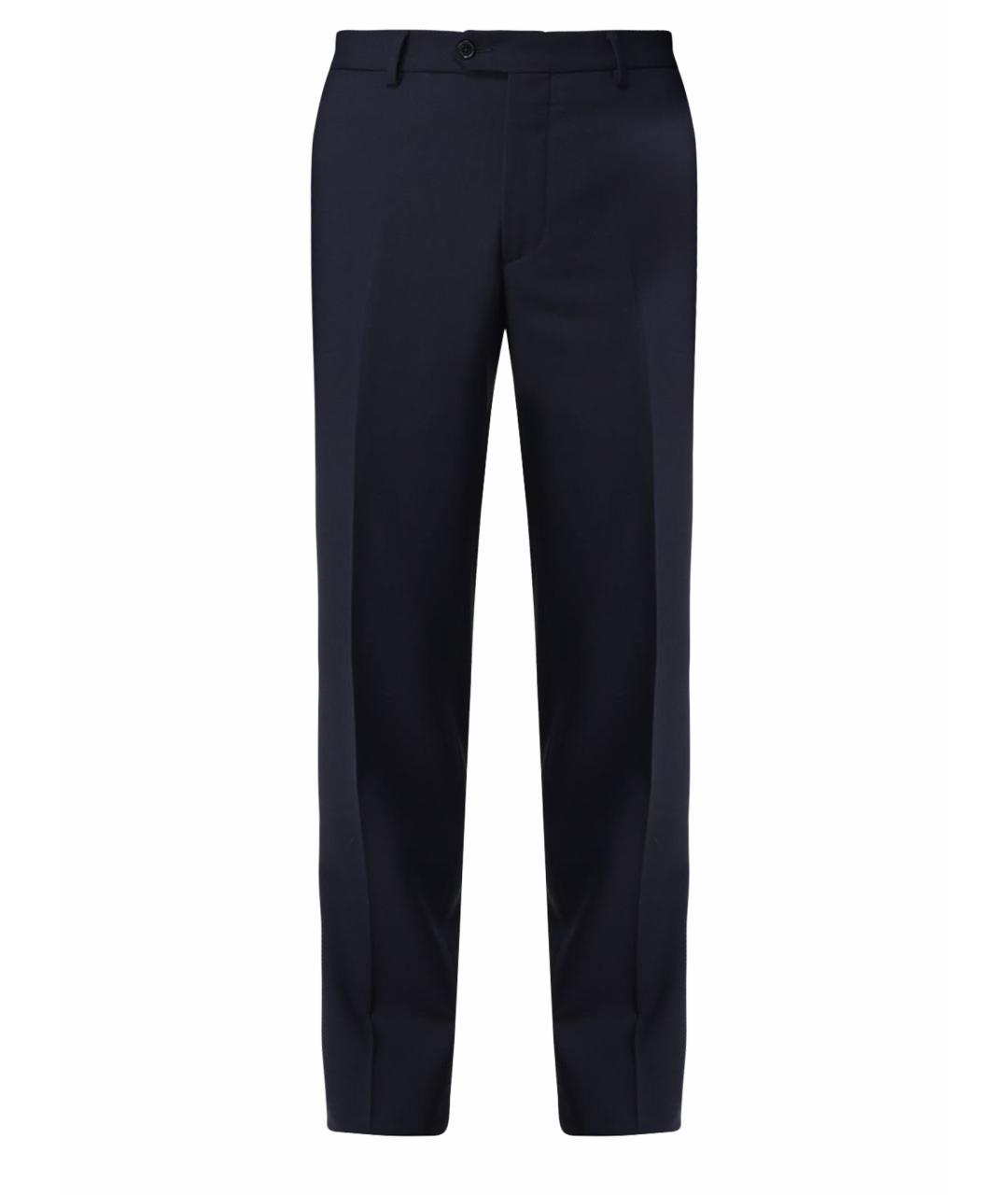 FAY Синие шерстяные повседневные брюки, фото 1