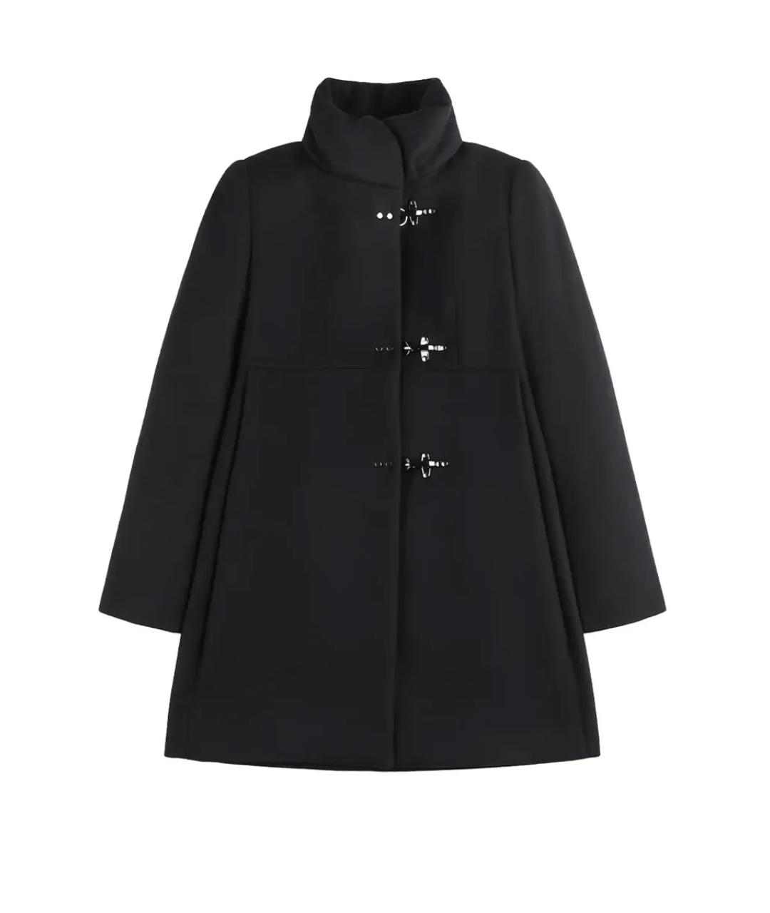 FAY Черное шерстяное пальто, фото 1