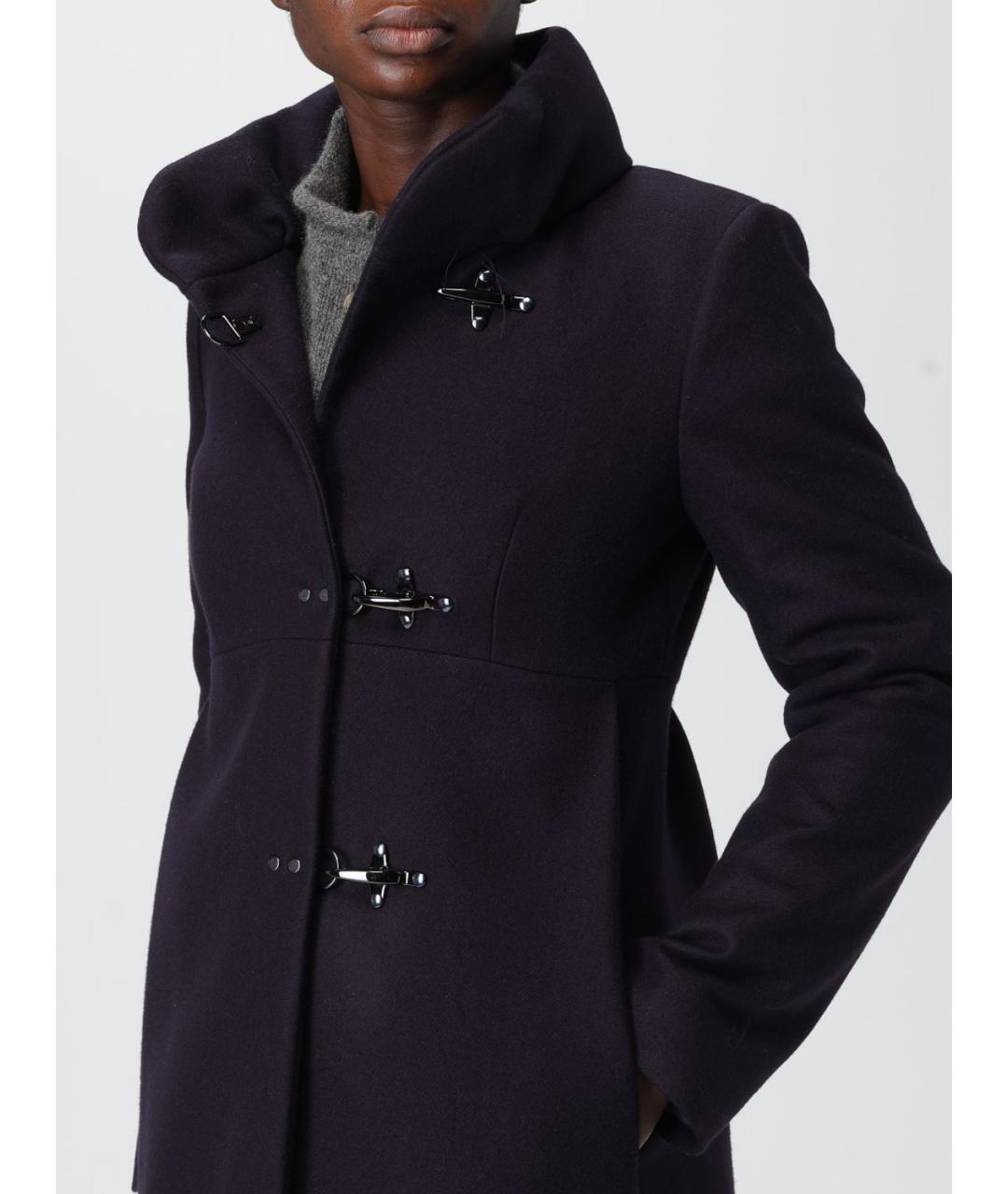 FAY Фиолетовое шерстяное пальто, фото 5