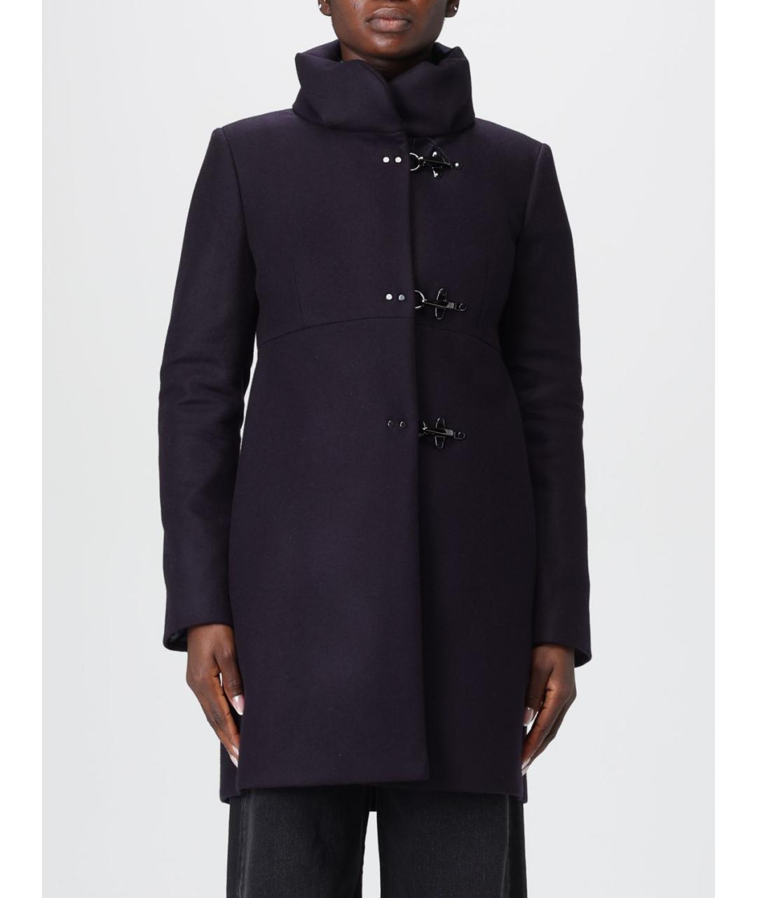 FAY Фиолетовое шерстяное пальто, фото 2