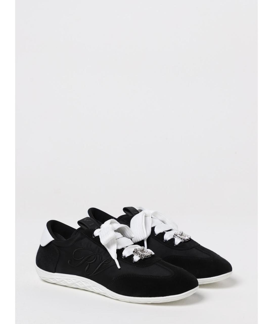 ROGER VIVIER Черные замшевые кроссовки, фото 2