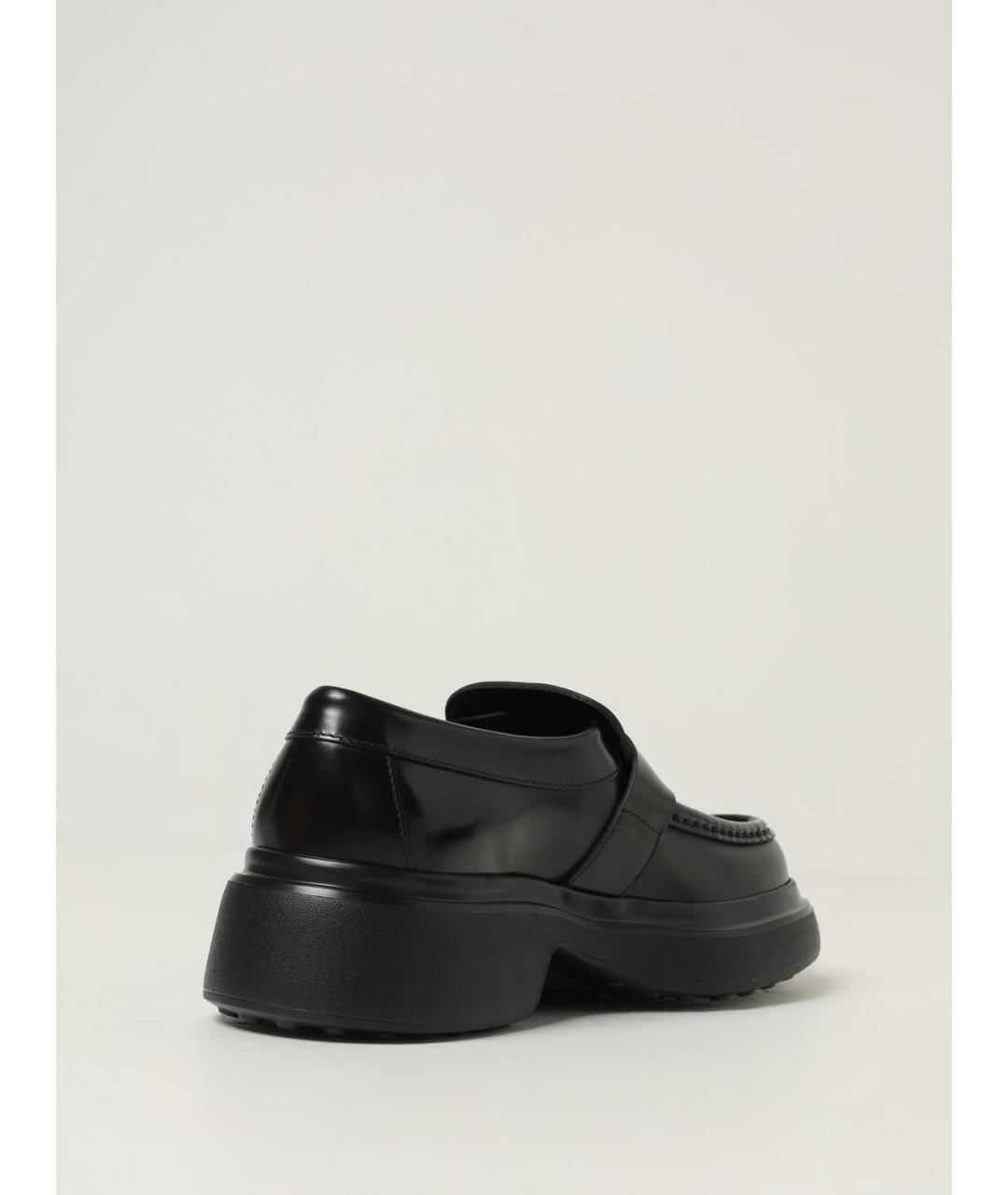 TOD'S Черные кожаные лоферы, фото 3