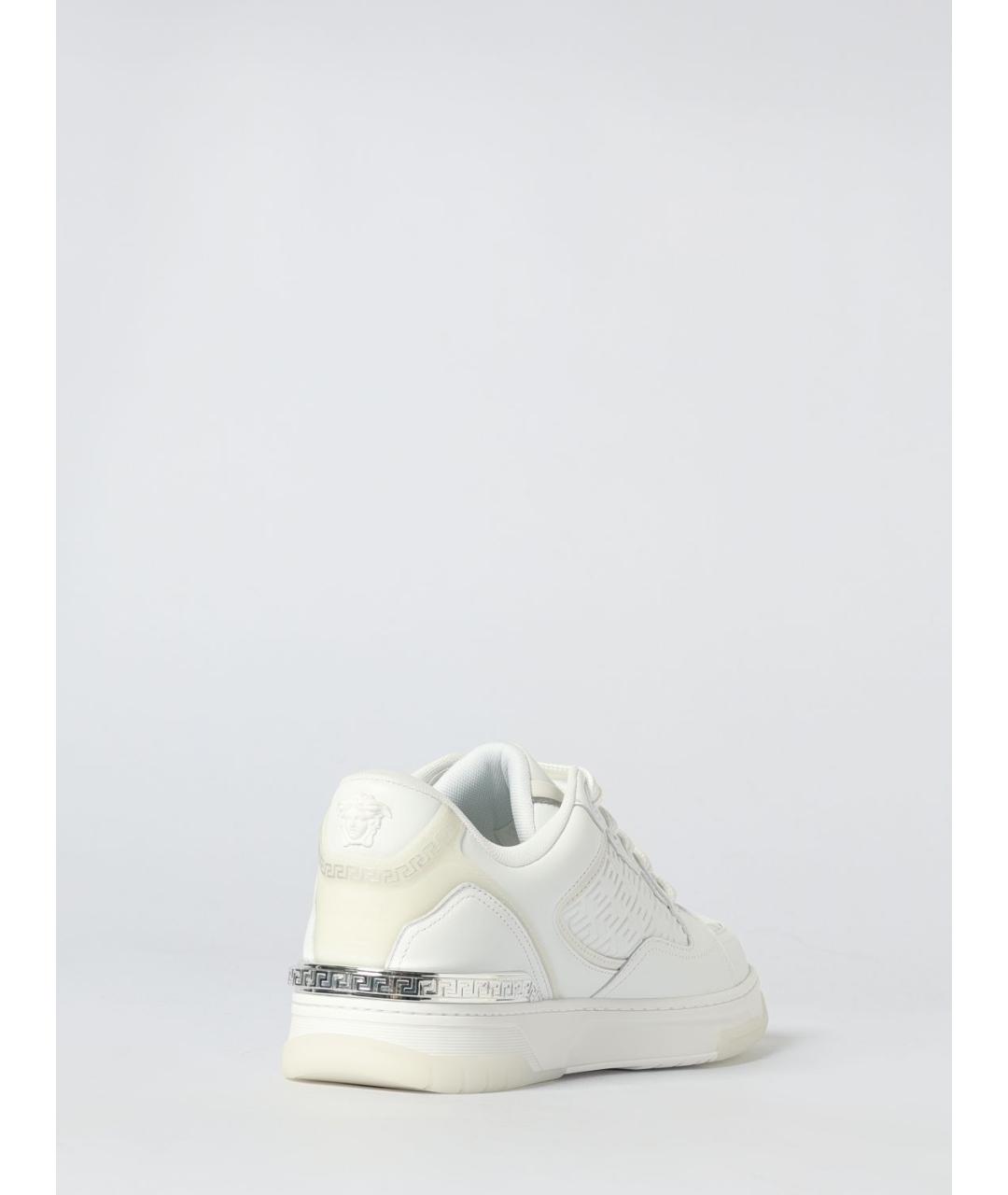 VERSACE Белые синтетические низкие кроссовки / кеды, фото 3