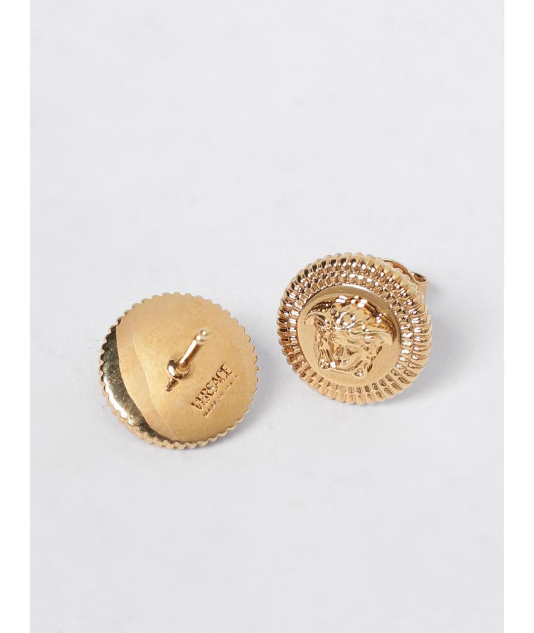 VERSACE Золотые металлические серьги, фото 3