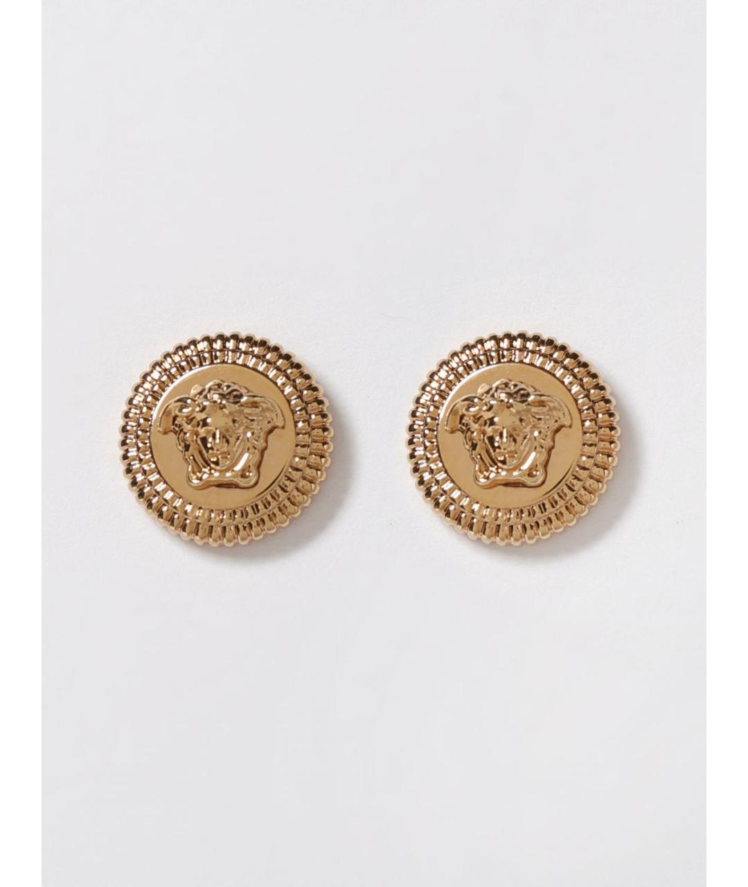 VERSACE Золотые металлические серьги, фото 5