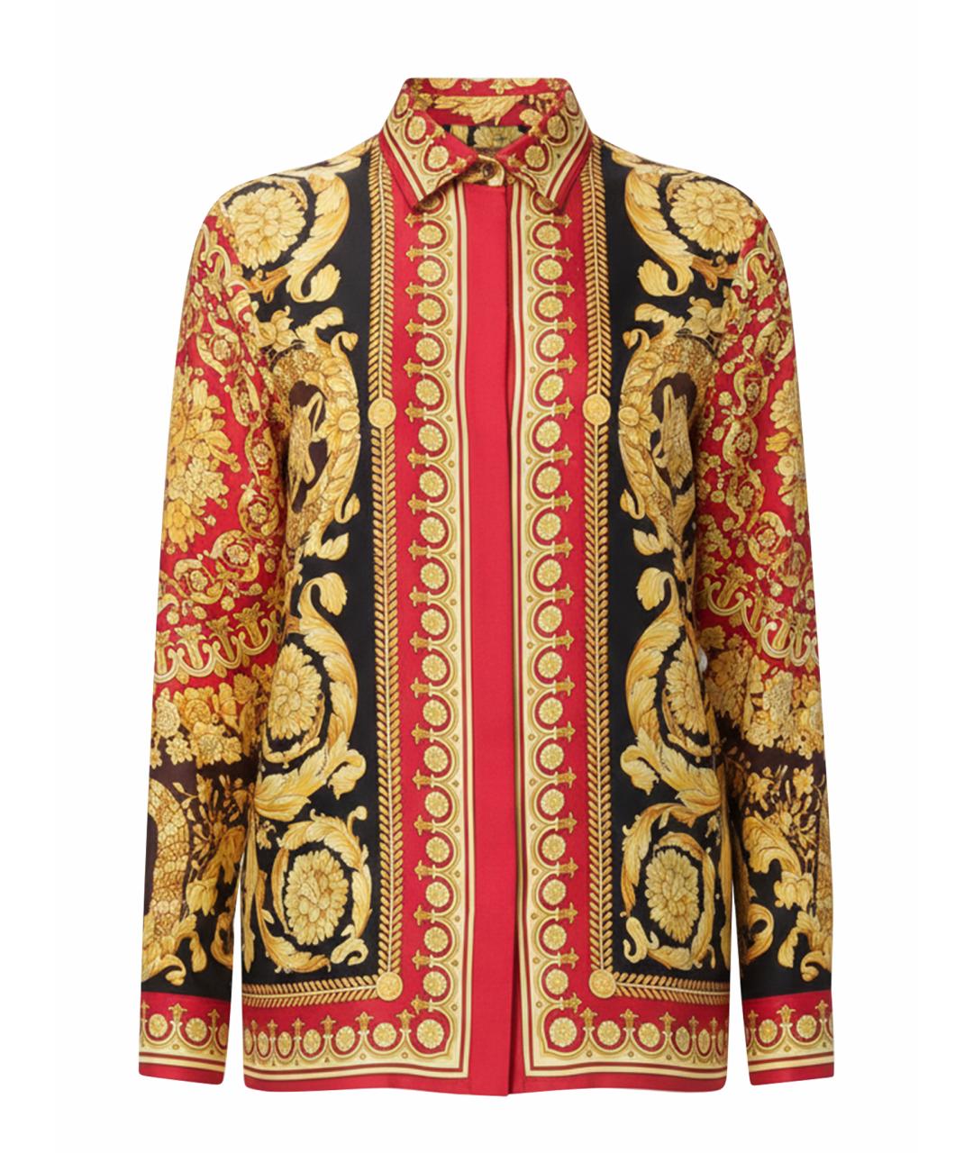 VERSACE Мульти шелковая рубашка, фото 1