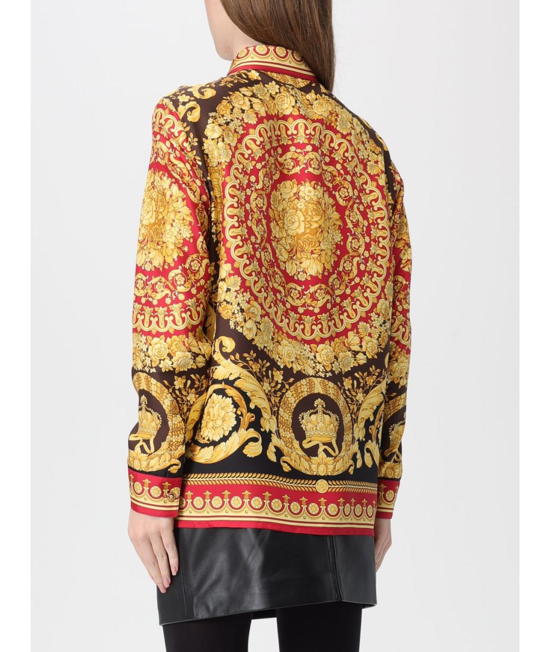 VERSACE Мульти шелковая рубашка, фото 3