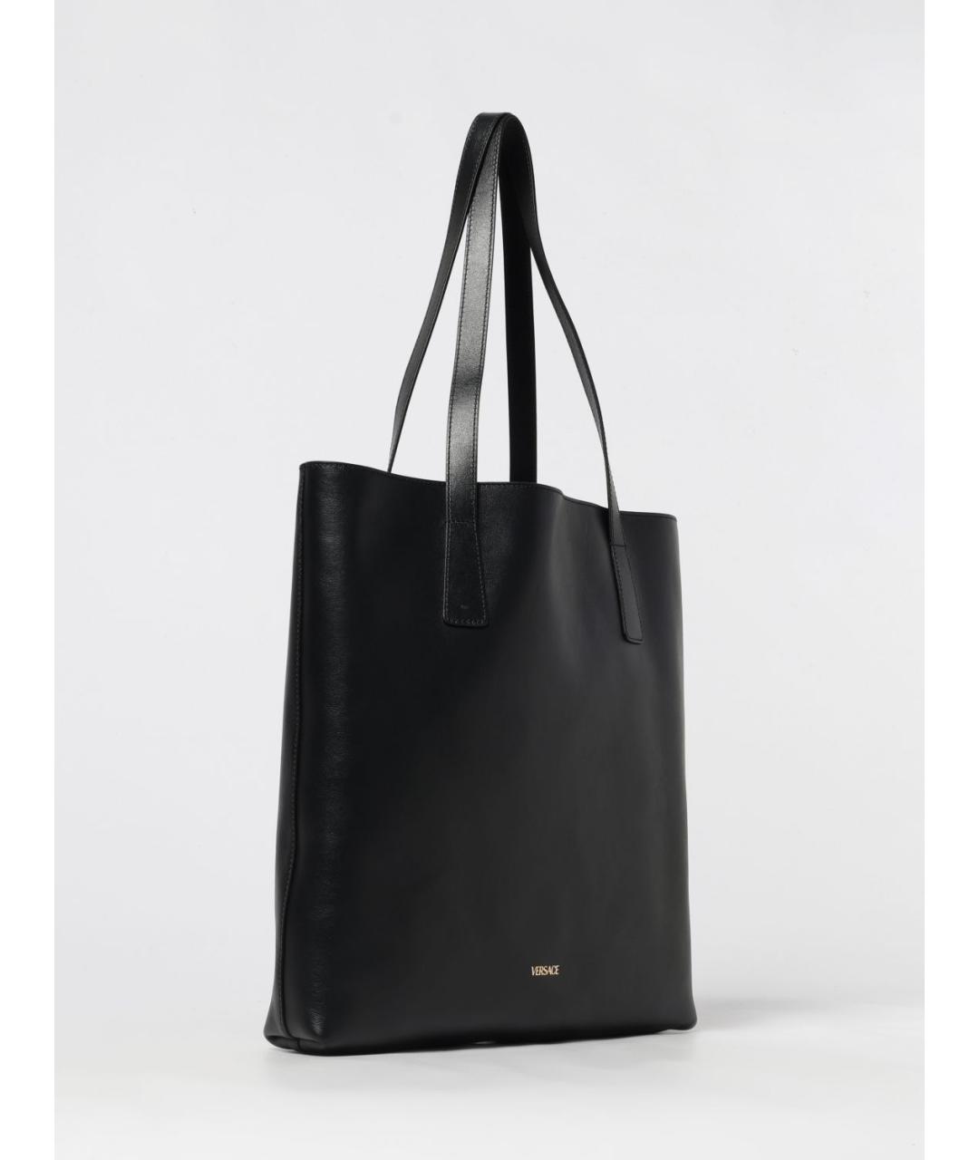 VERSACE Черная кожаная сумка на плечо, фото 3