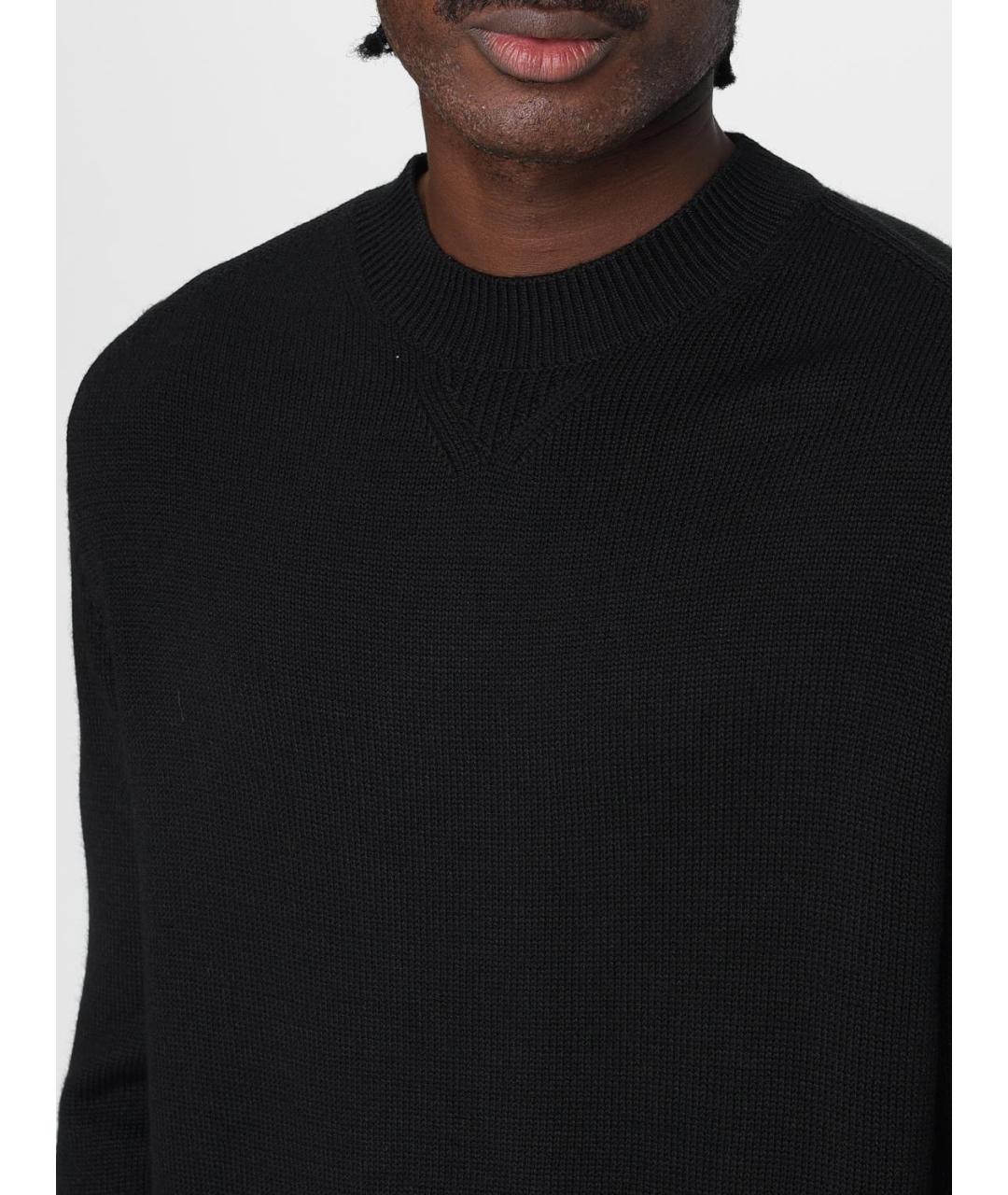 ARMANI EXCHANGE Черный хлопковый джемпер / свитер, фото 3