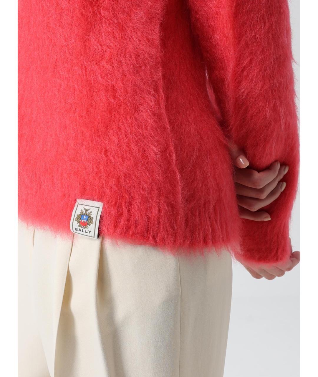 BALLY Красный шерстяной джемпер / свитер, фото 5