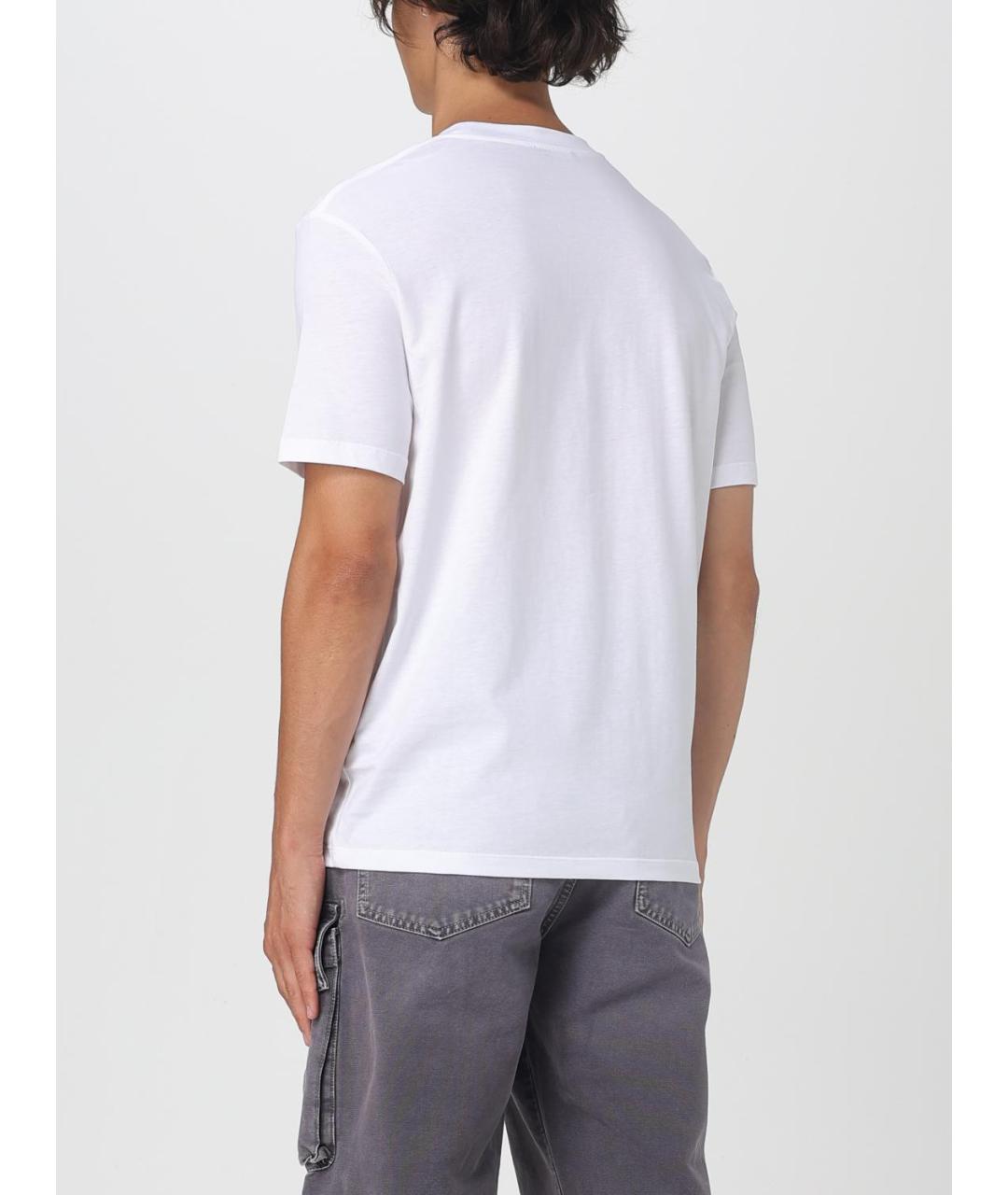 BALMAIN Белая хлопковая футболка, фото 4
