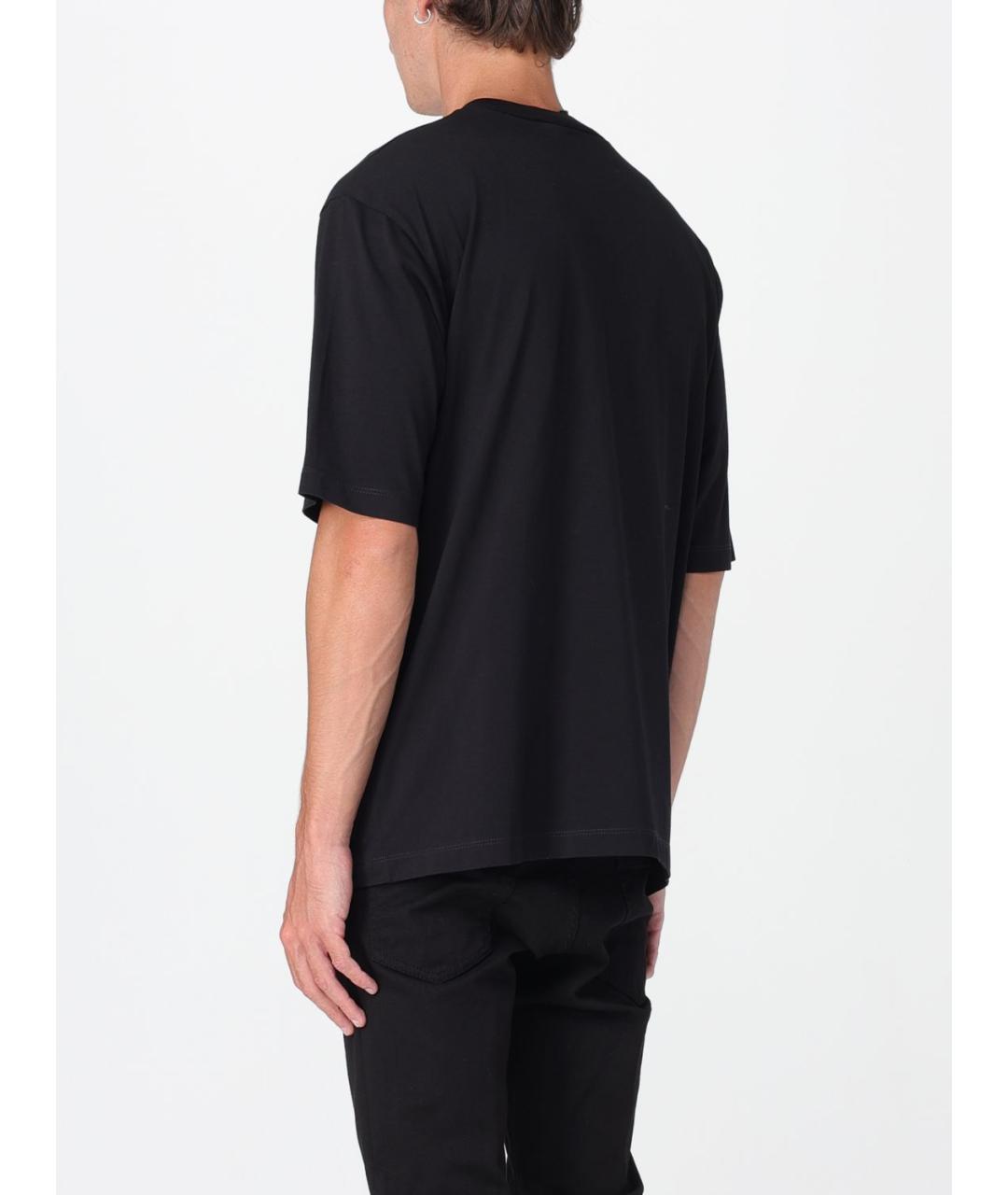 DSQUARED2 Черная хлопковая футболка, фото 2