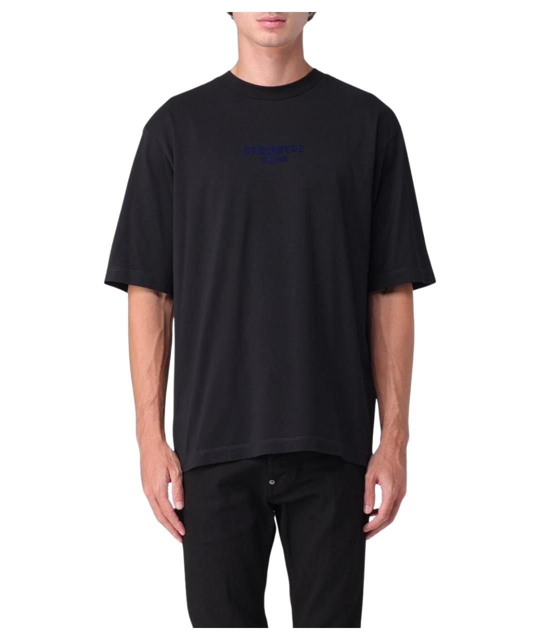 DSQUARED2 Черная хлопковая футболка, фото 1