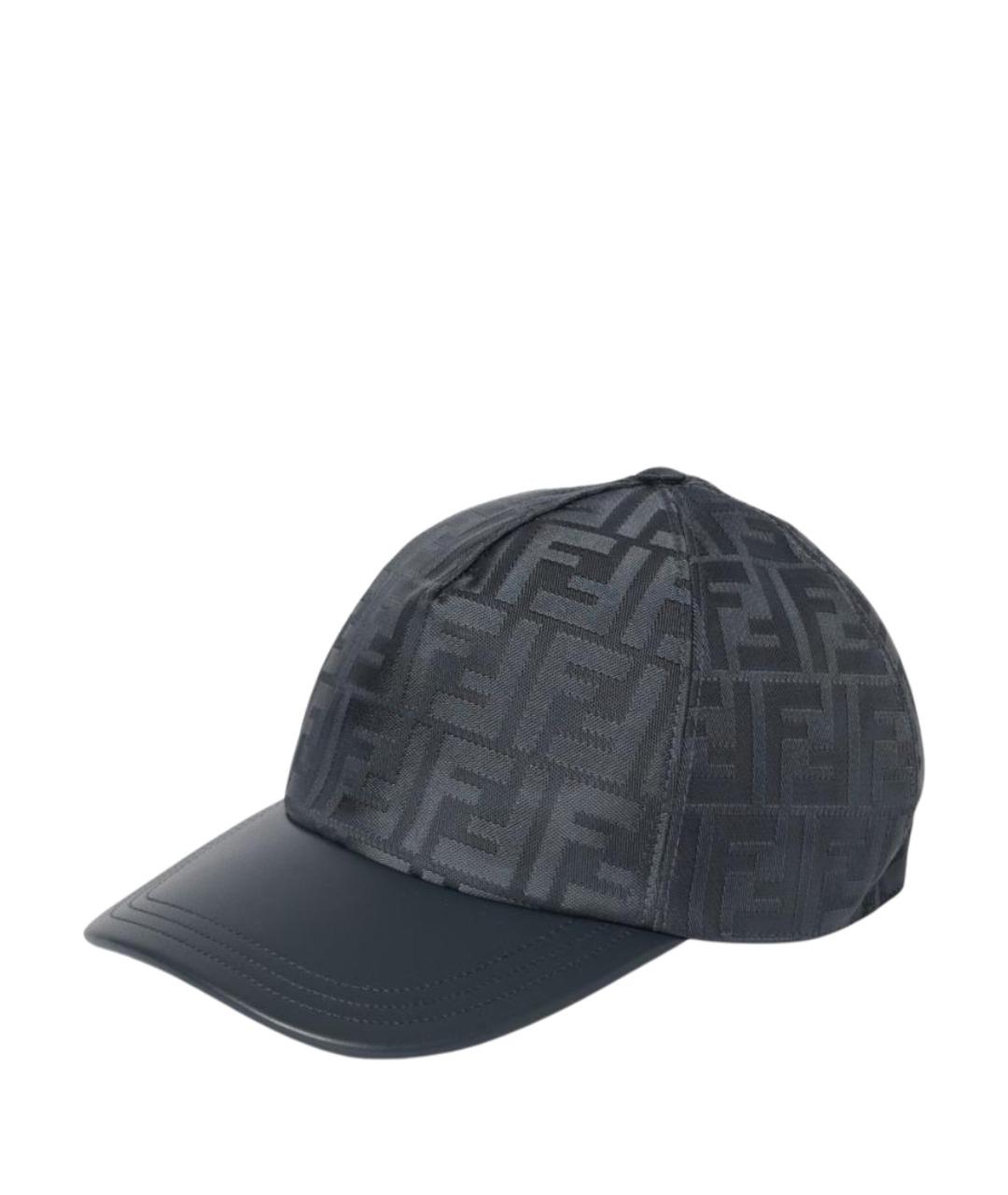 FENDI Синяя хлопковая кепка/бейсболка, фото 1