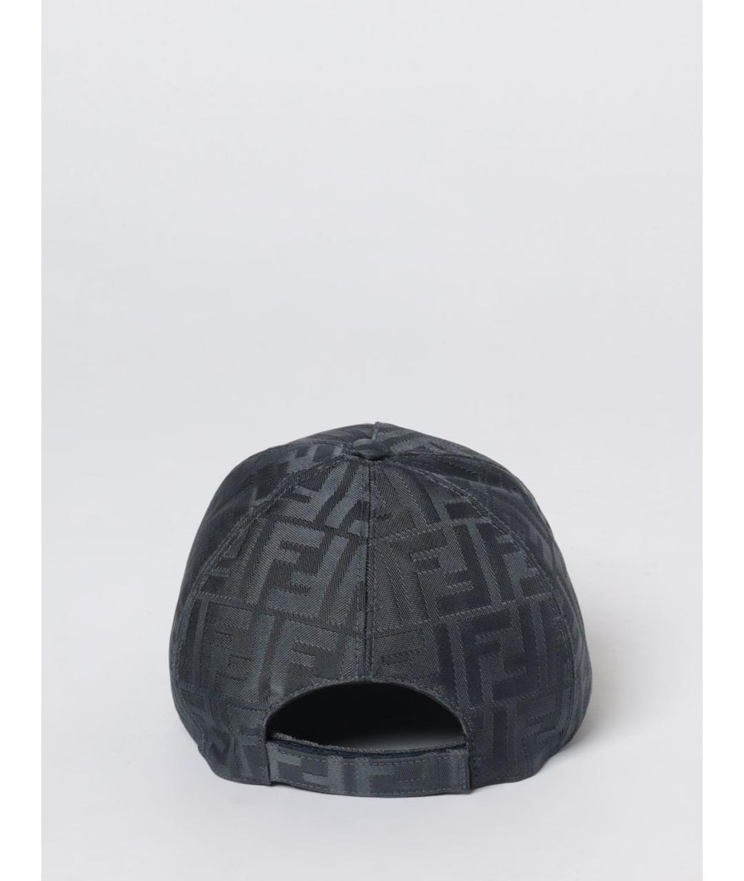 FENDI Синяя хлопковая кепка/бейсболка, фото 3