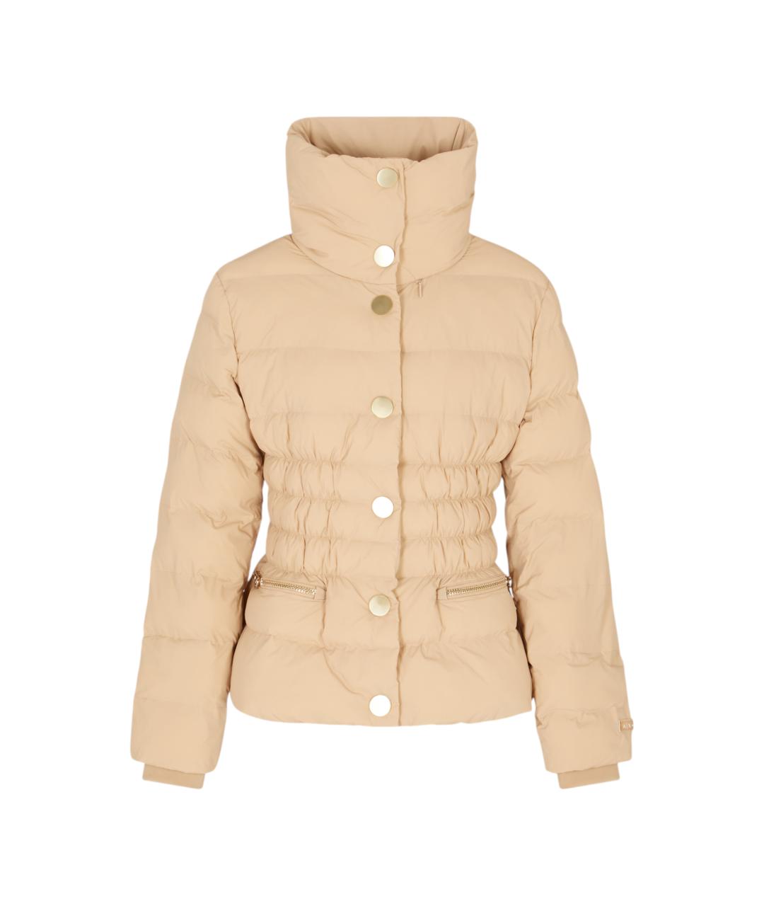 ARMANI EXCHANGE Бежевый полиамидовый пуховик, фото 1