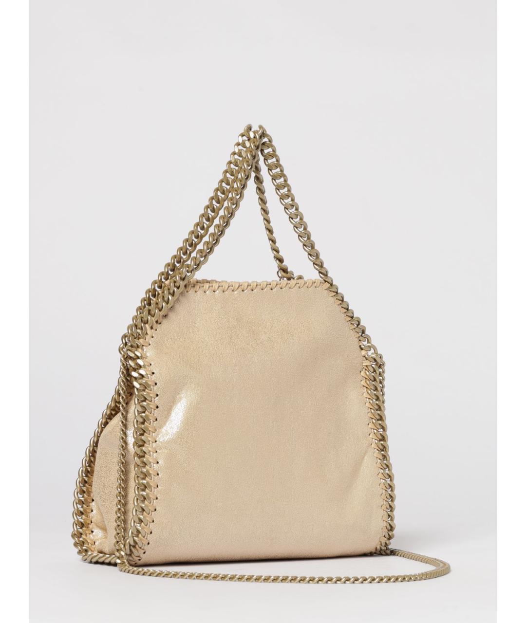 STELLA MCCARTNEY Золотая сумка тоут из искусственной кожи, фото 3