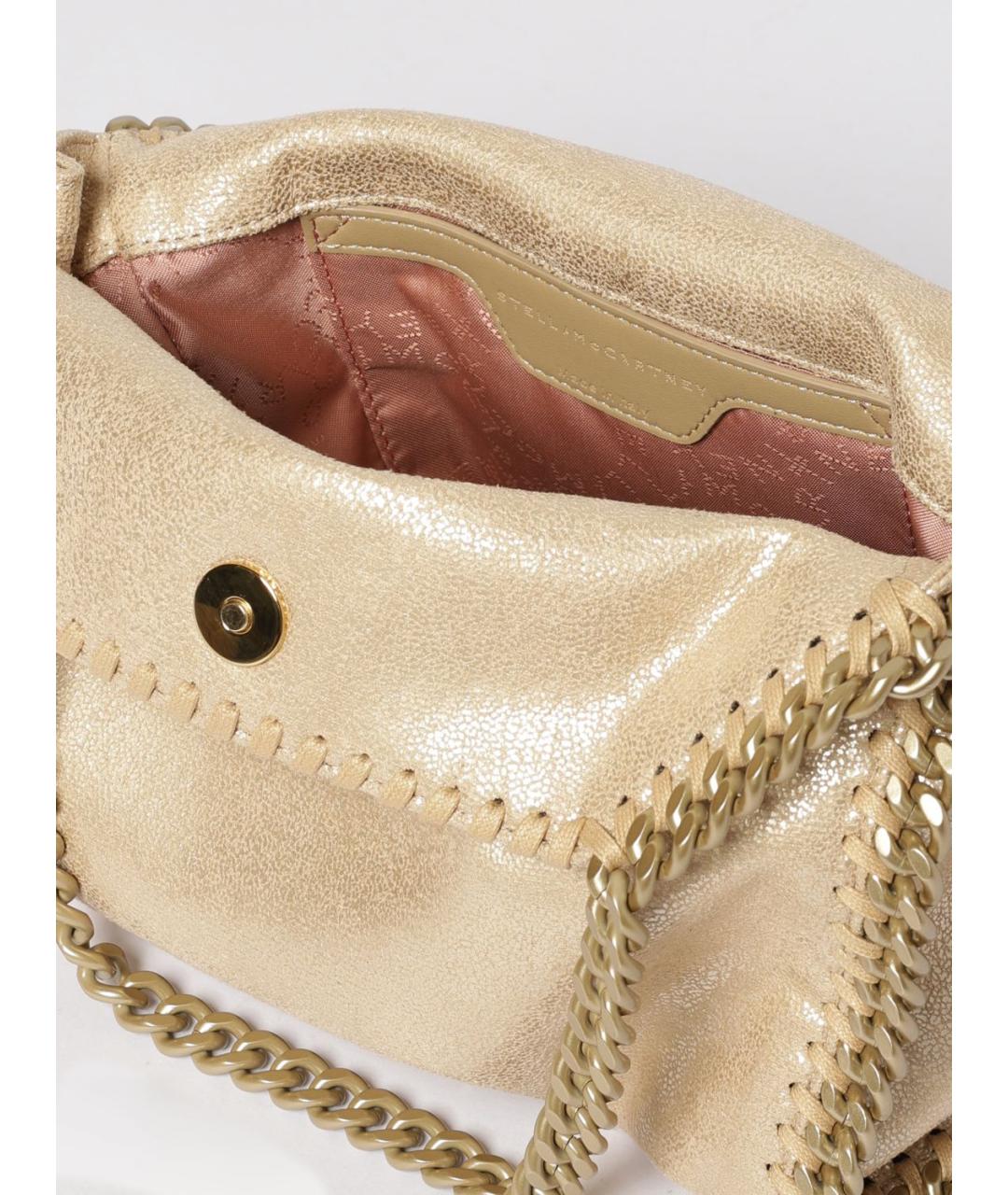 STELLA MCCARTNEY Золотая сумка тоут из искусственной кожи, фото 5