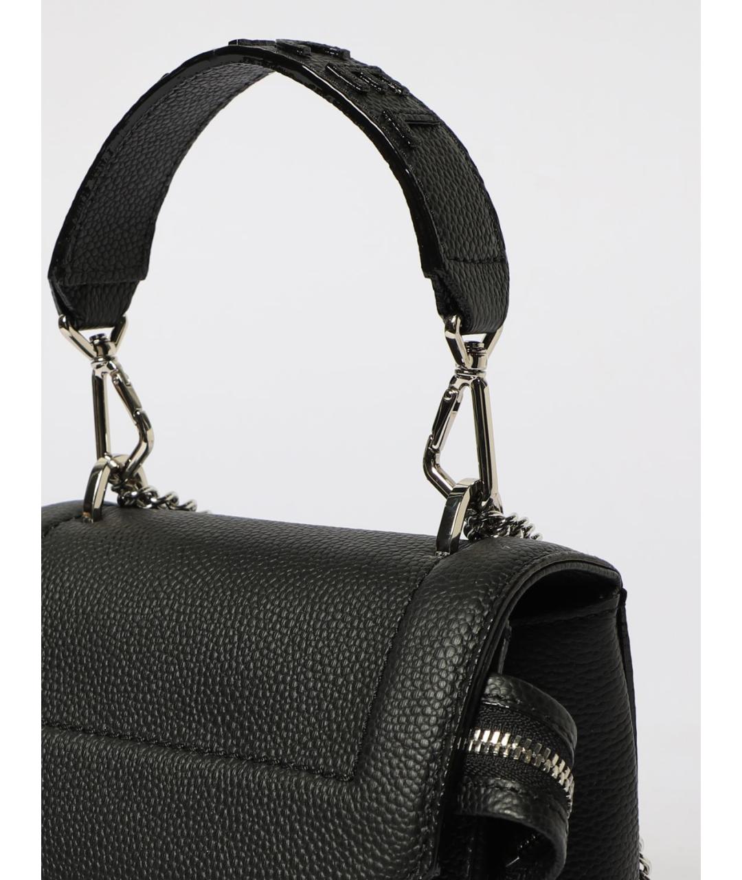 LANCEL Черная кожаная сумка через плечо, фото 3