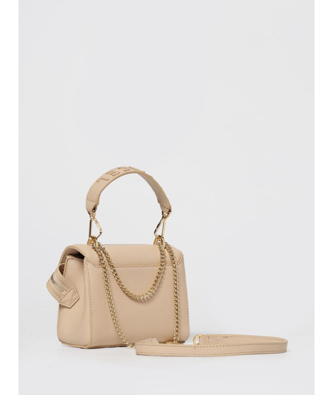 LANCEL Бежевая кожаная сумка через плечо, фото 2