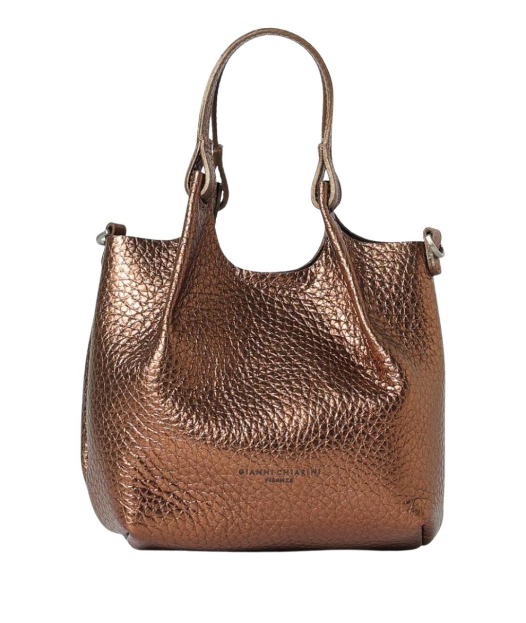 Gianni Chiarini Коричневая кожаная сумка тоут, фото 1