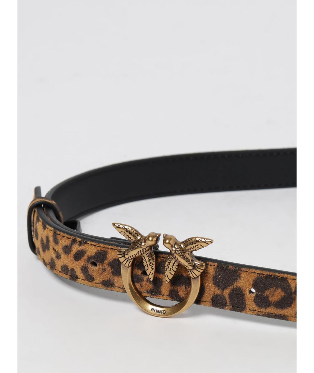 PINKO Коричневый замшевый ремень, фото 2