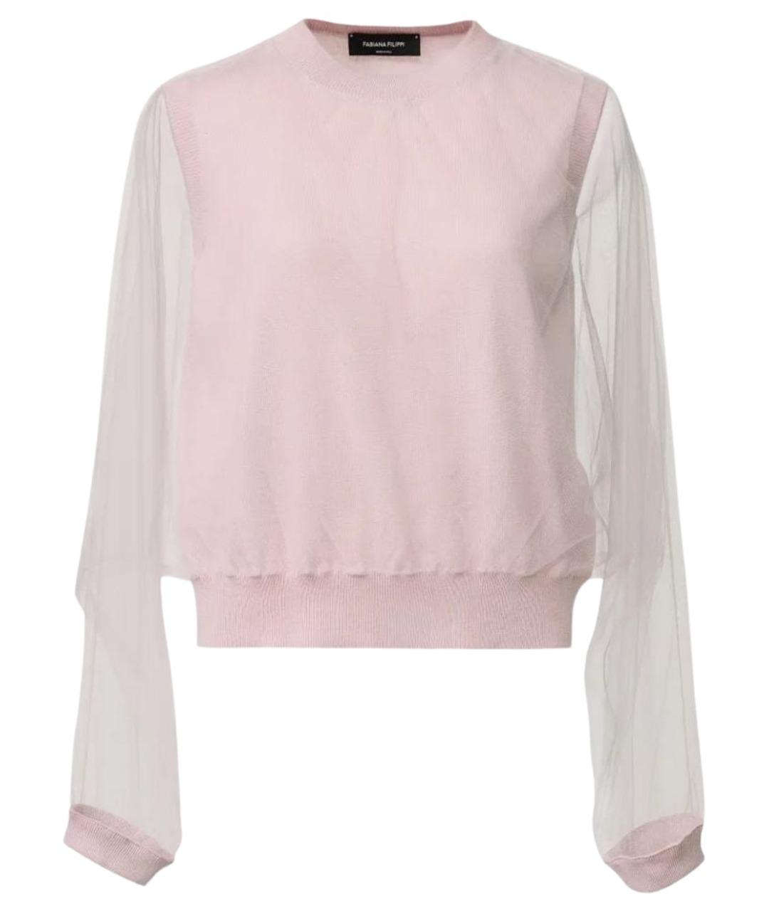 FABIANA FILIPPI Розовый шерстяной джемпер / свитер, фото 1