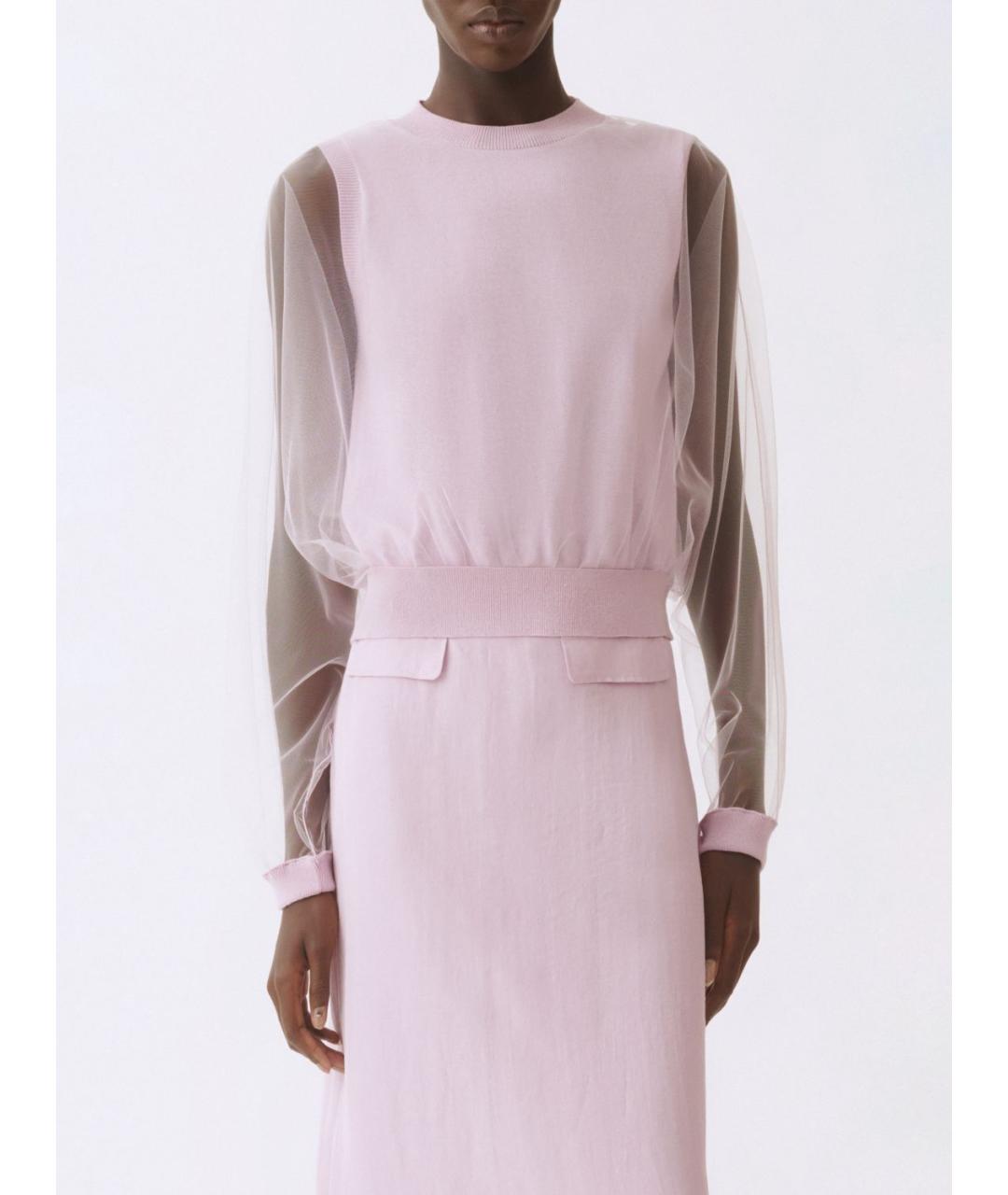 FABIANA FILIPPI Розовый шерстяной джемпер / свитер, фото 2