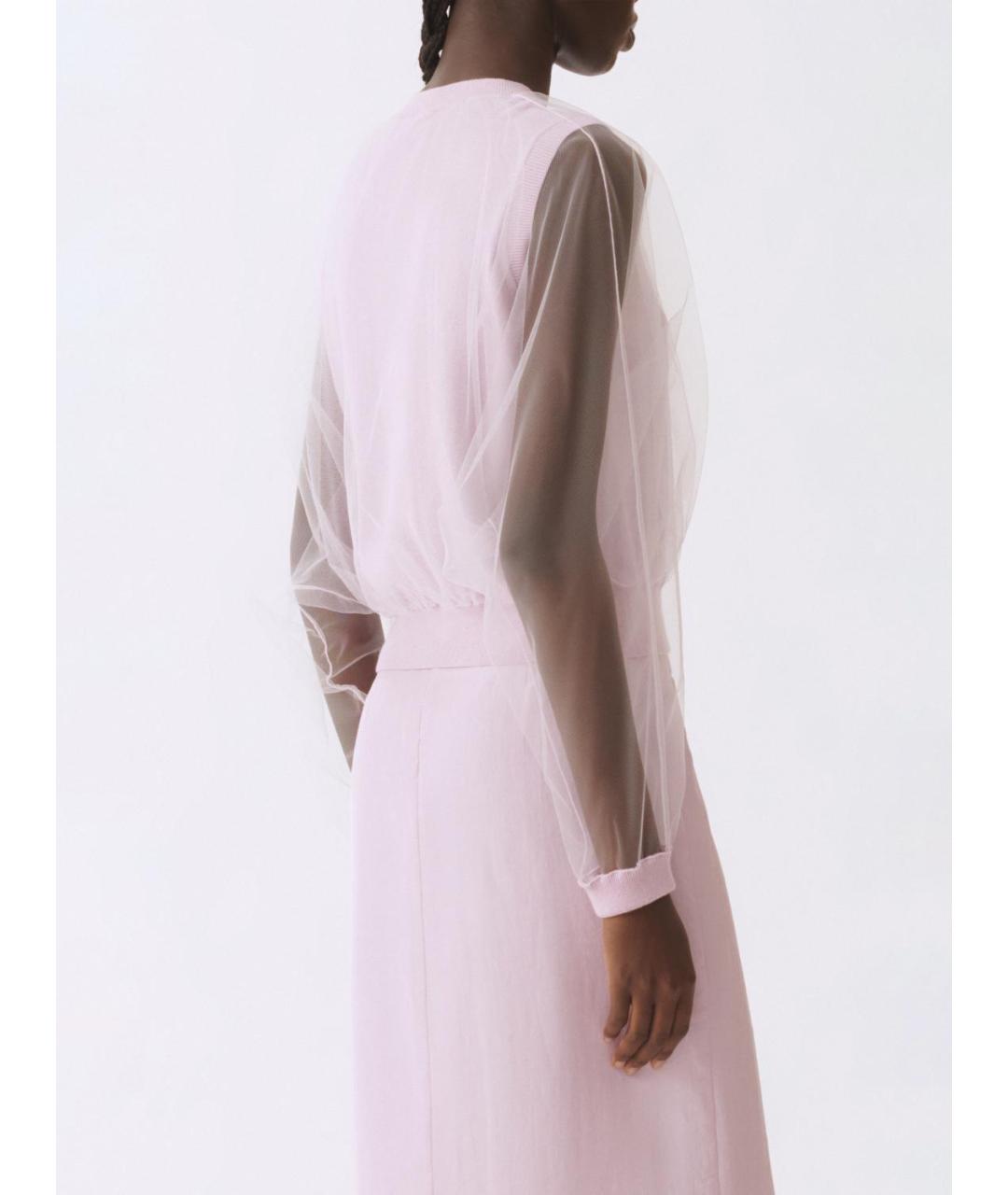 FABIANA FILIPPI Розовый шерстяной джемпер / свитер, фото 4