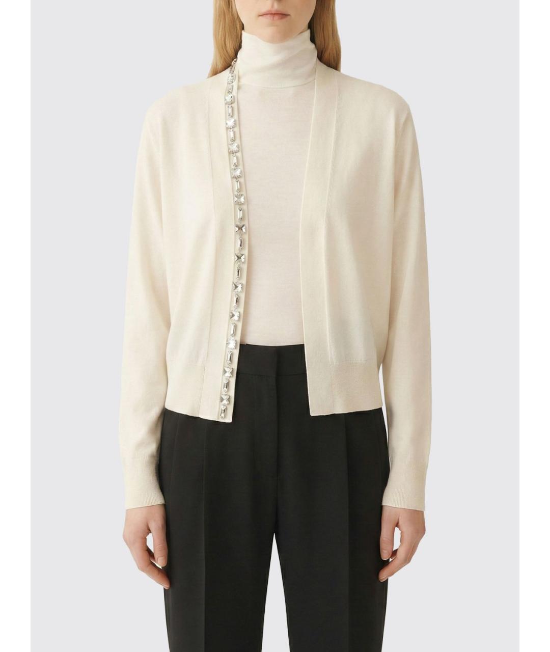 FABIANA FILIPPI Белый кашемировый кардиган, фото 3