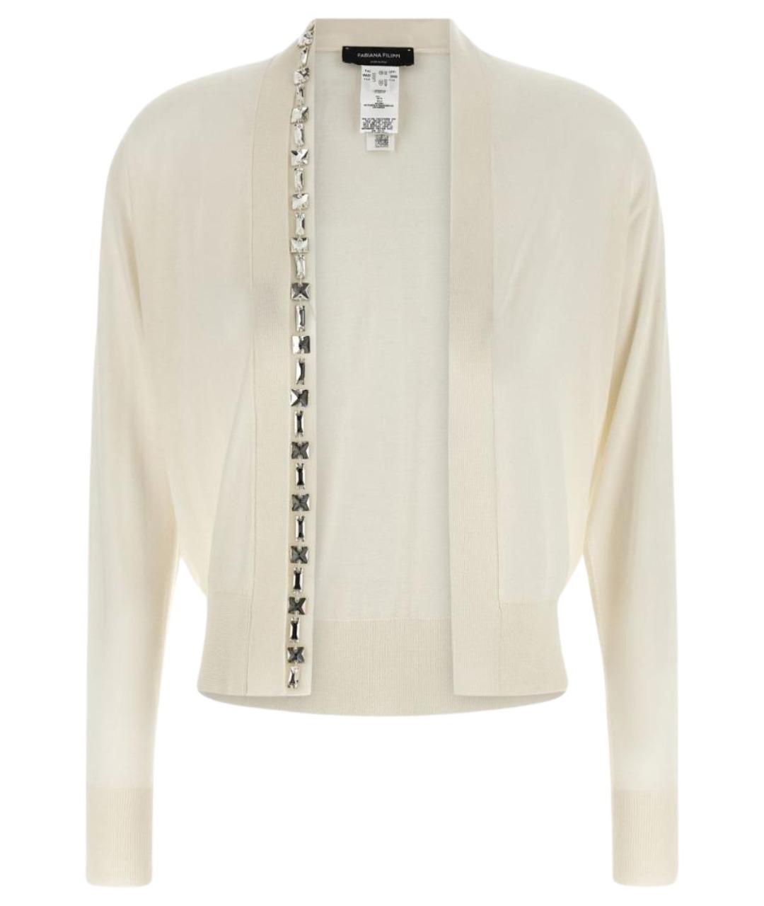 FABIANA FILIPPI Белый кашемировый кардиган, фото 1