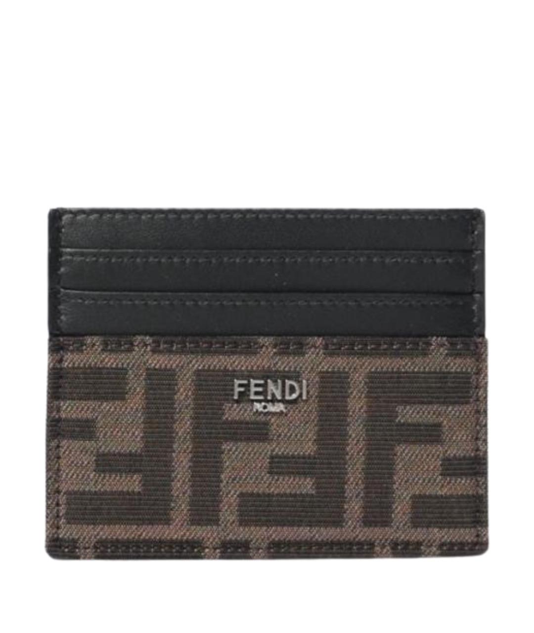 FENDI Коричневый кардхолдер, фото 1