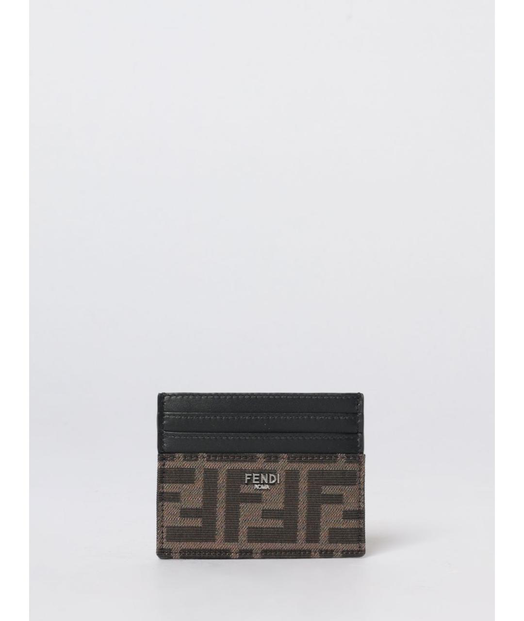 FENDI Коричневый кардхолдер, фото 3