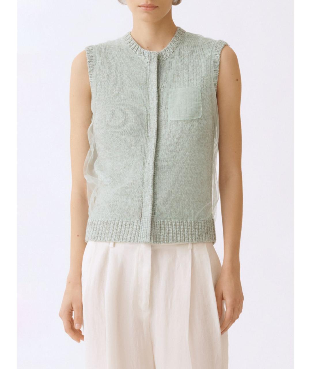 FABIANA FILIPPI Салатовая хлопковая жилетка, фото 5