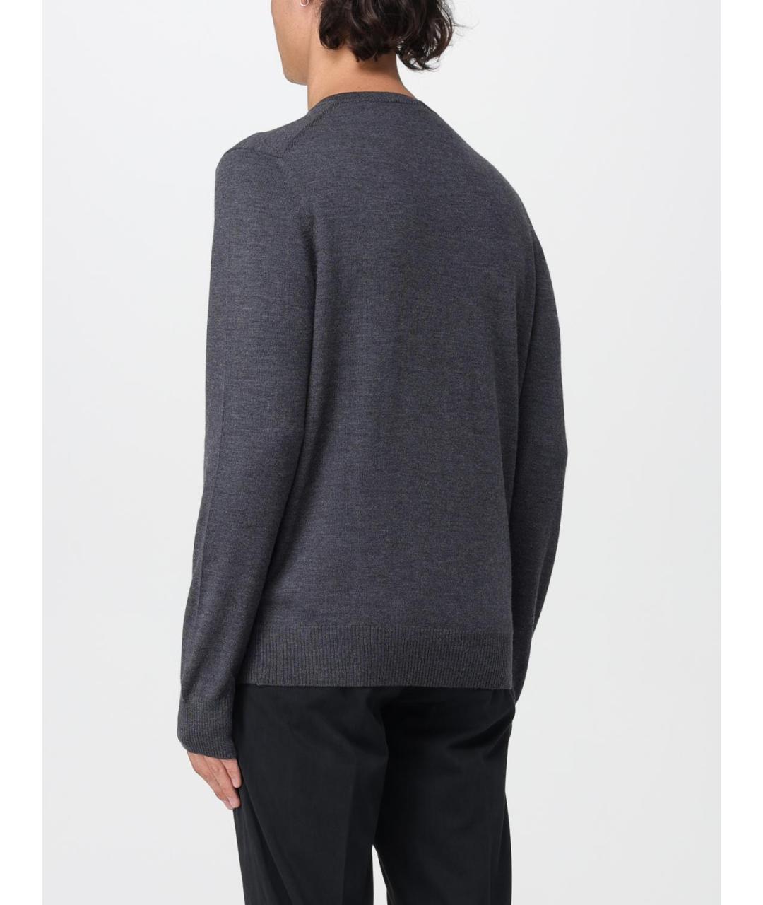 FAY Серый шерстяной джемпер / свитер, фото 3