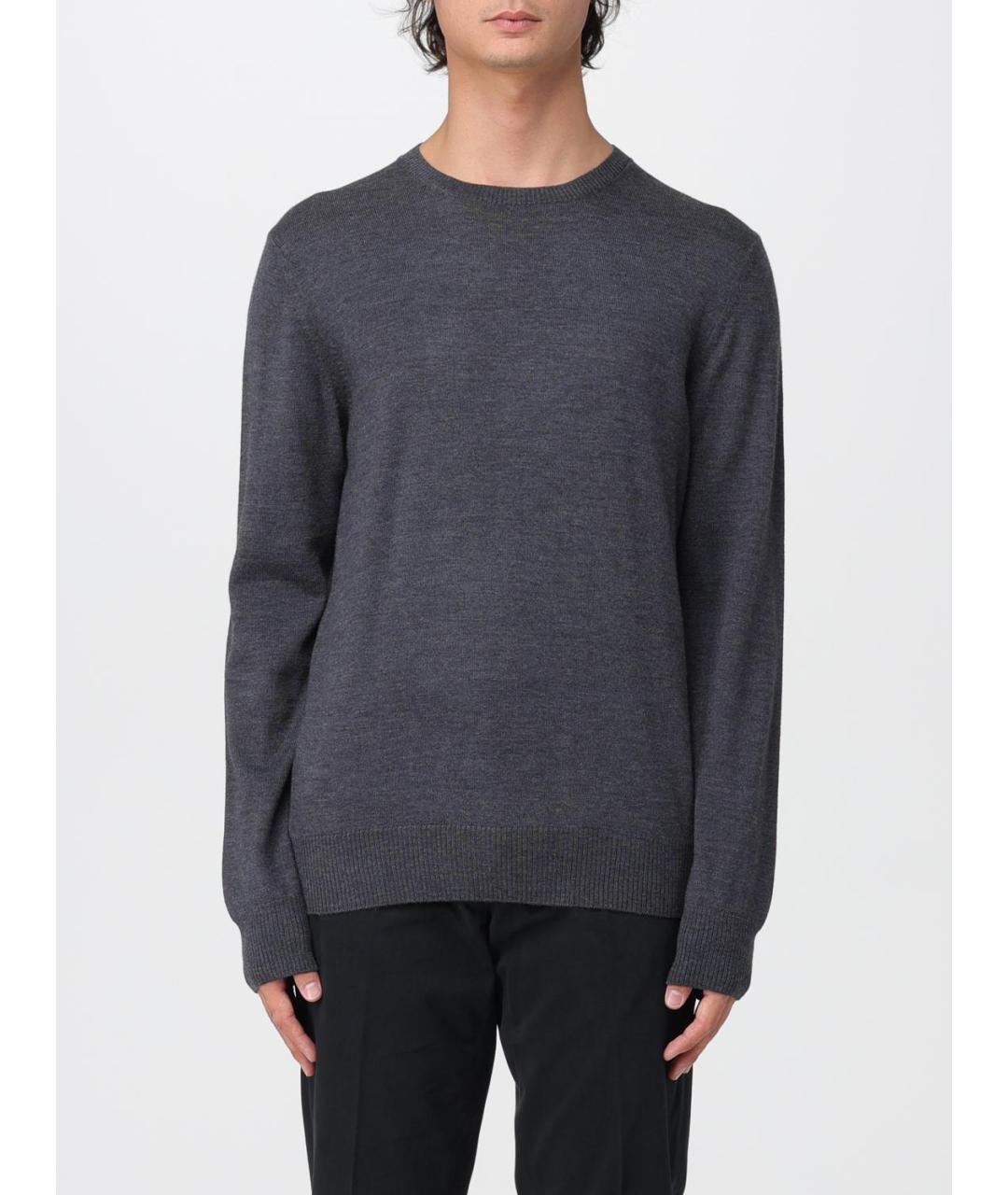 FAY Серый шерстяной джемпер / свитер, фото 2