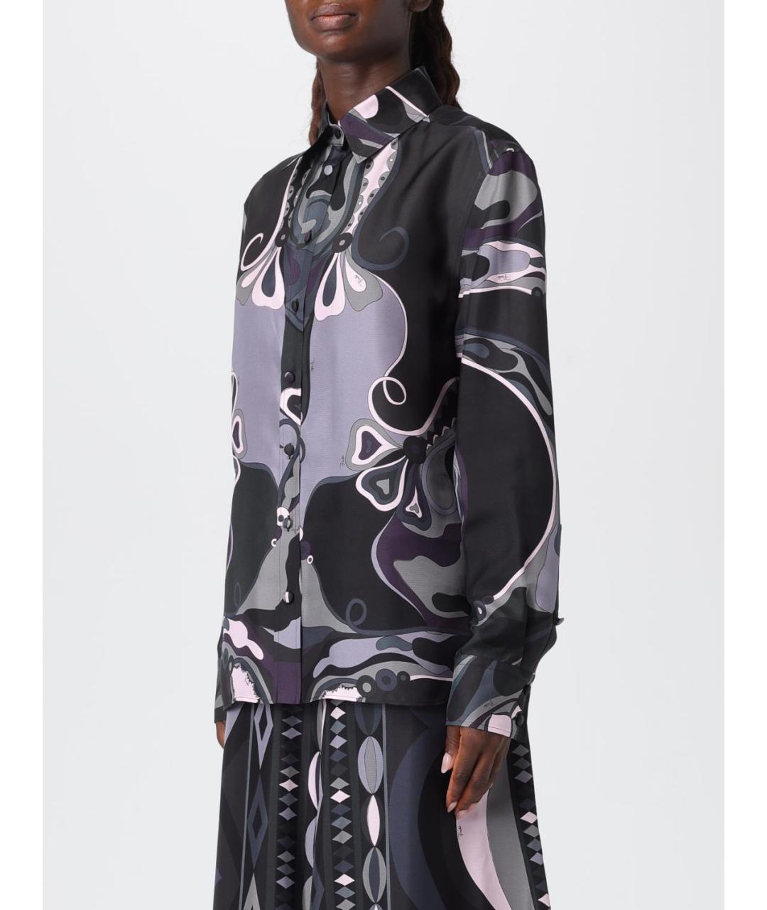 PUCCI Мульти шелковая рубашка, фото 5