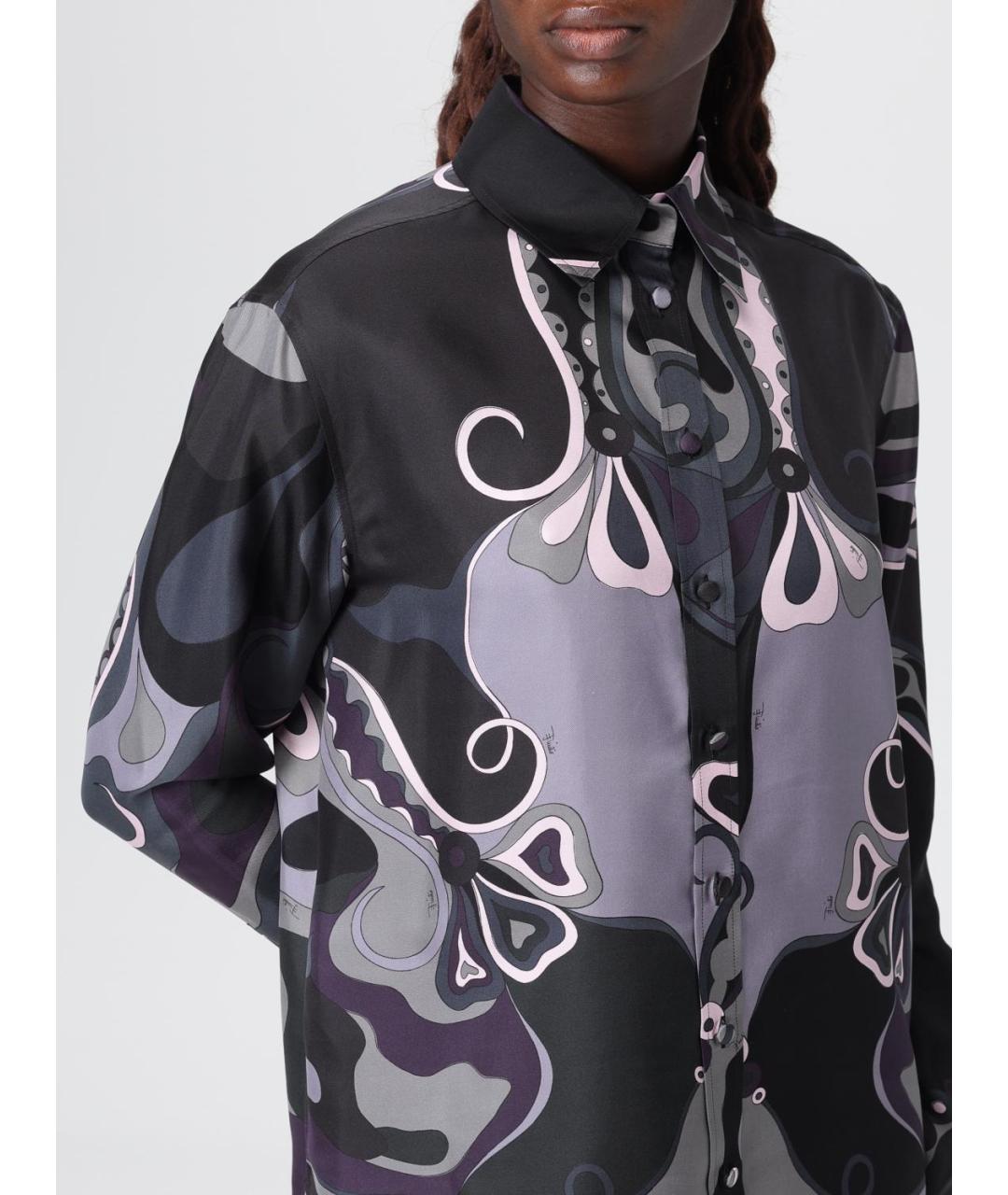 PUCCI Мульти шелковая рубашка, фото 6