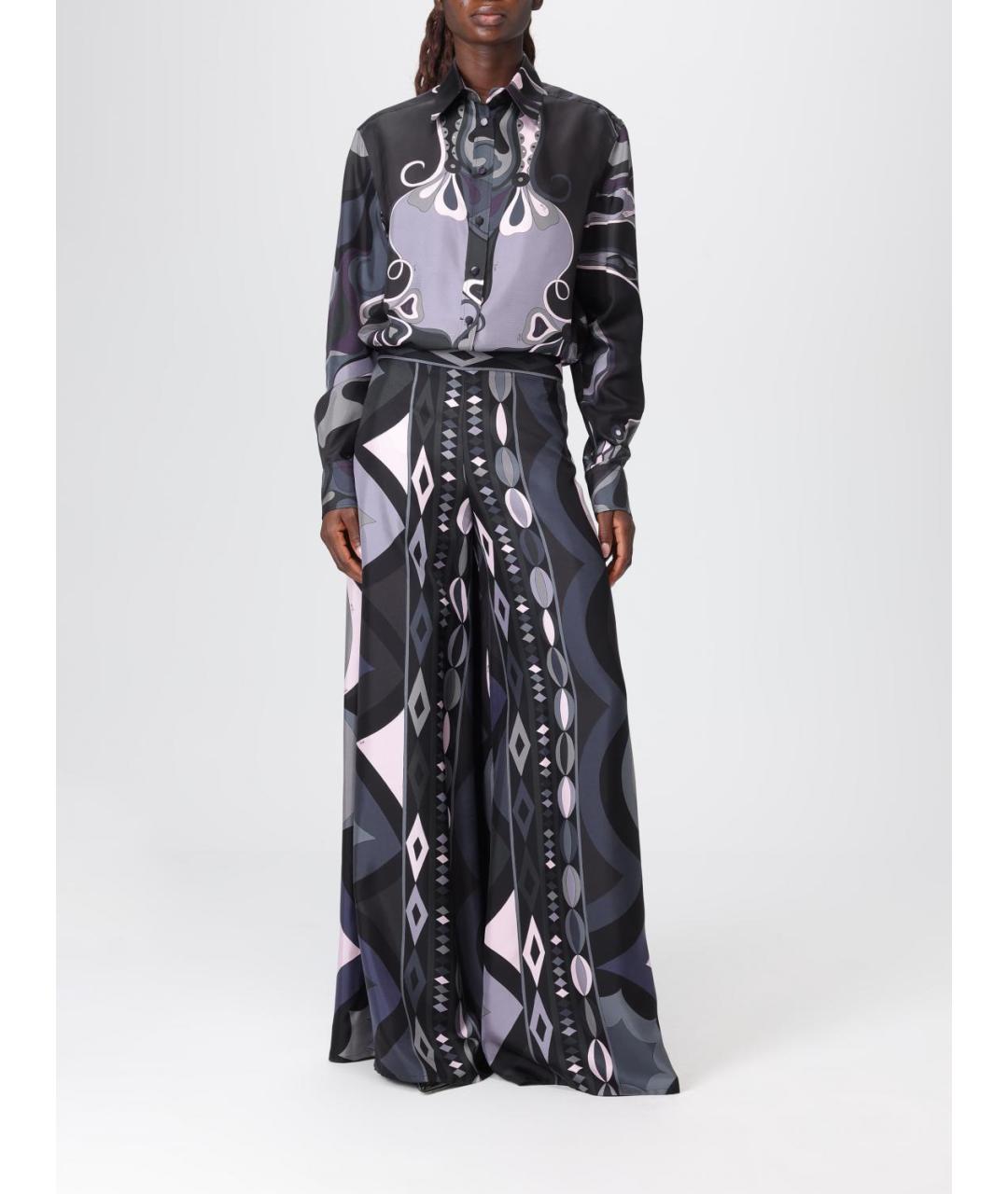 PUCCI Мульти шелковая рубашка, фото 3