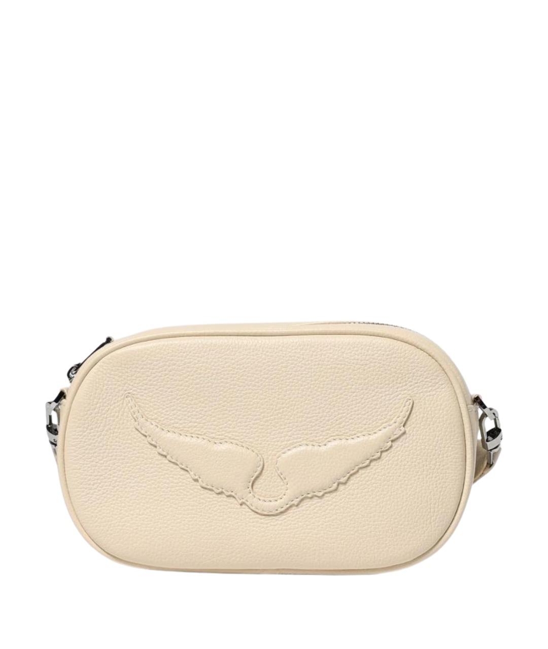 ZADIG & VOLTAIRE Бежевая кожаная сумка через плечо, фото 1