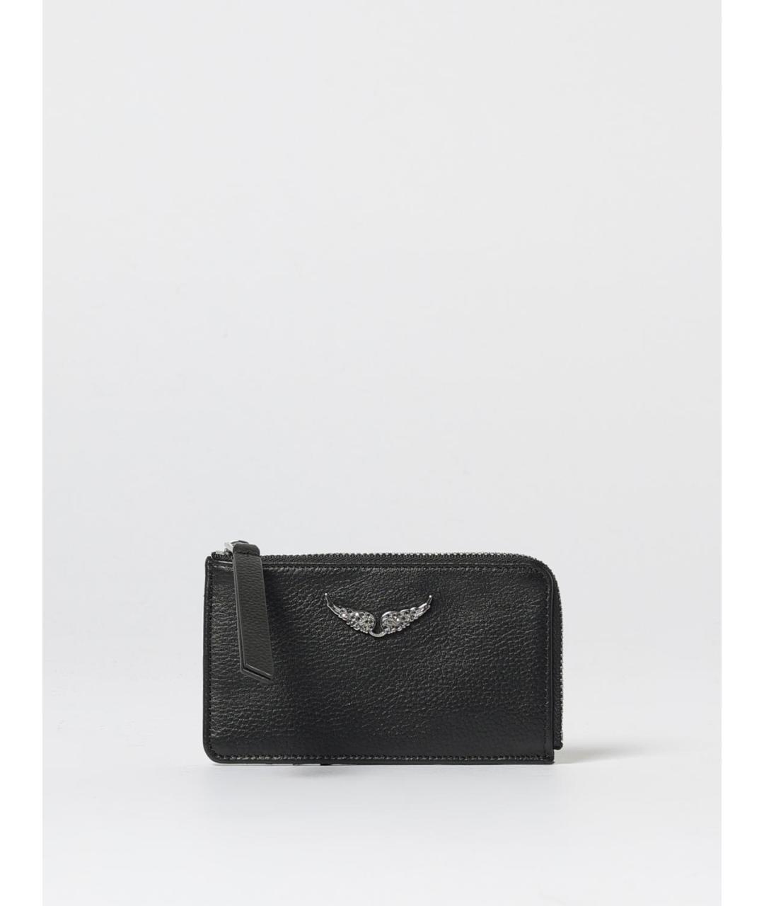 ZADIG & VOLTAIRE Черный кожаный кошелек, фото 4