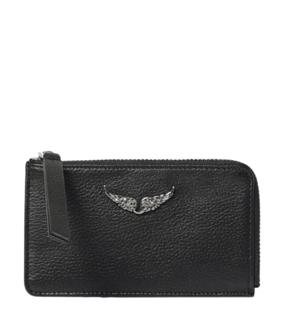 ZADIG & VOLTAIRE Черный кожаный кошелек, фото 1