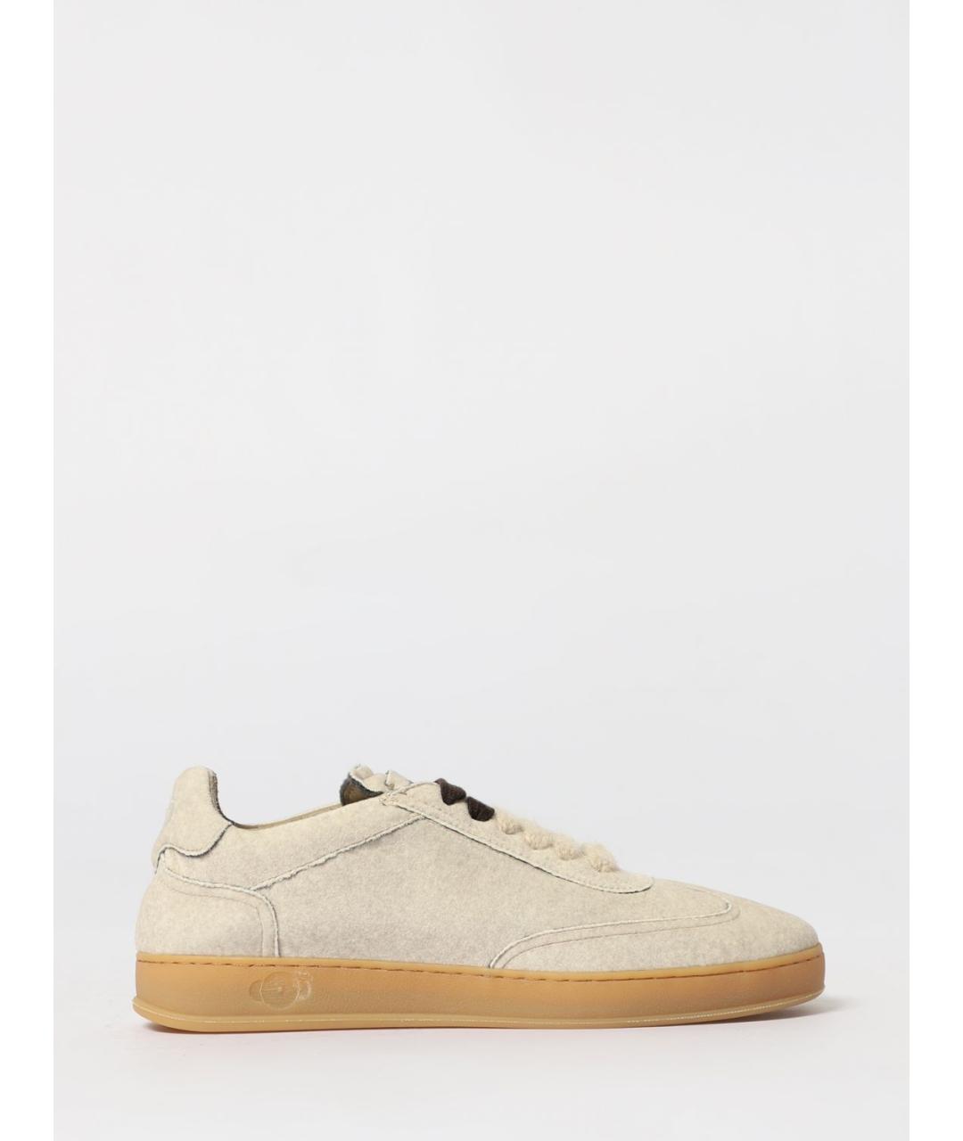 SOLDINI 80 Бежевые замшевые кеды, фото 4