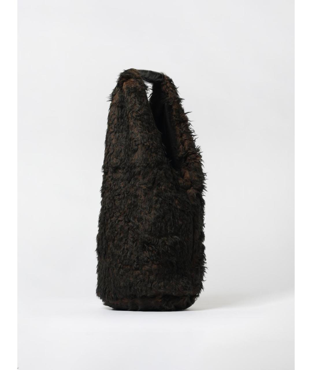 OUR LEGACY Коричневая тканевая сумка на плечо, фото 2