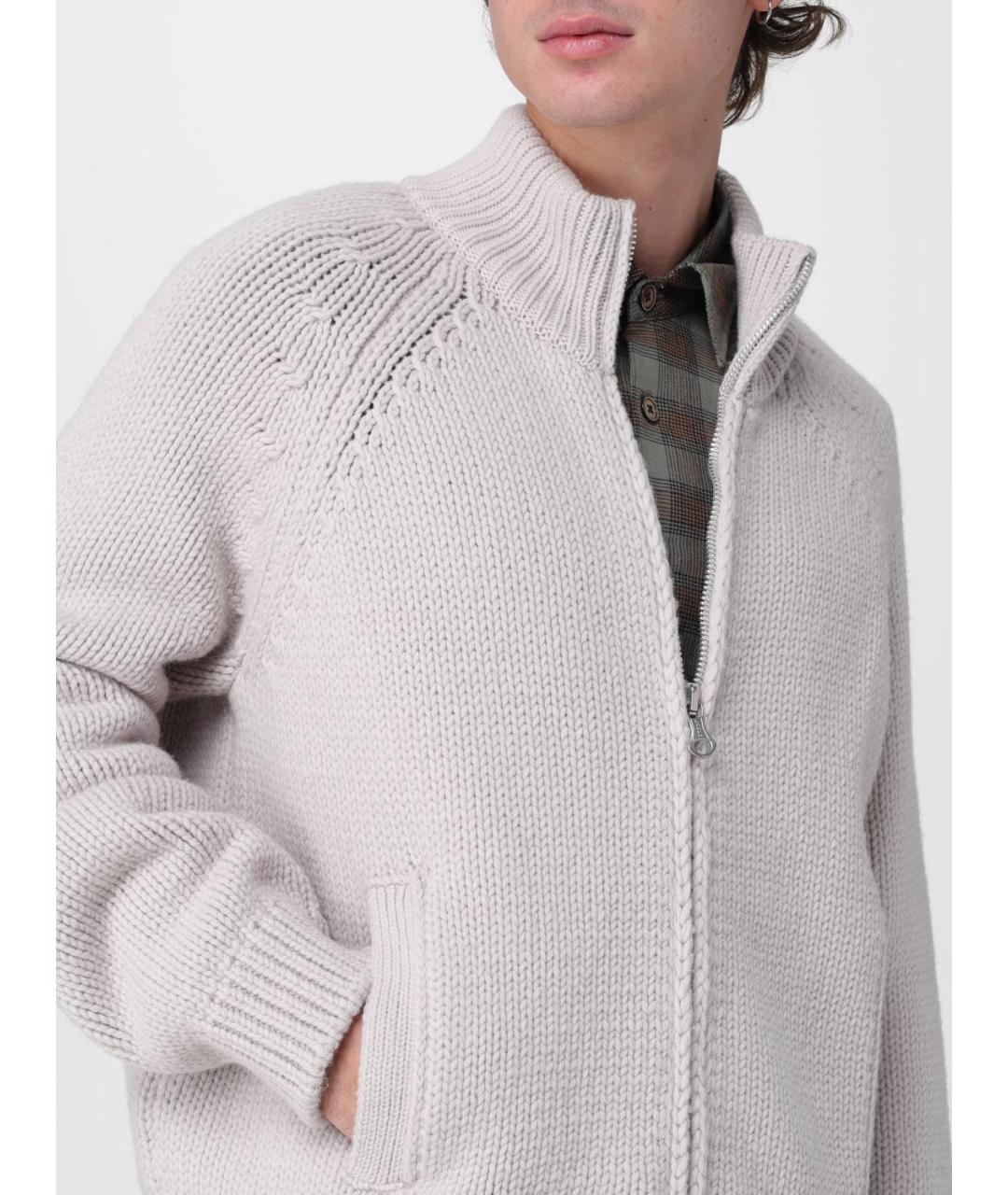 OUR LEGACY Серый шерстяной кардиган, фото 6