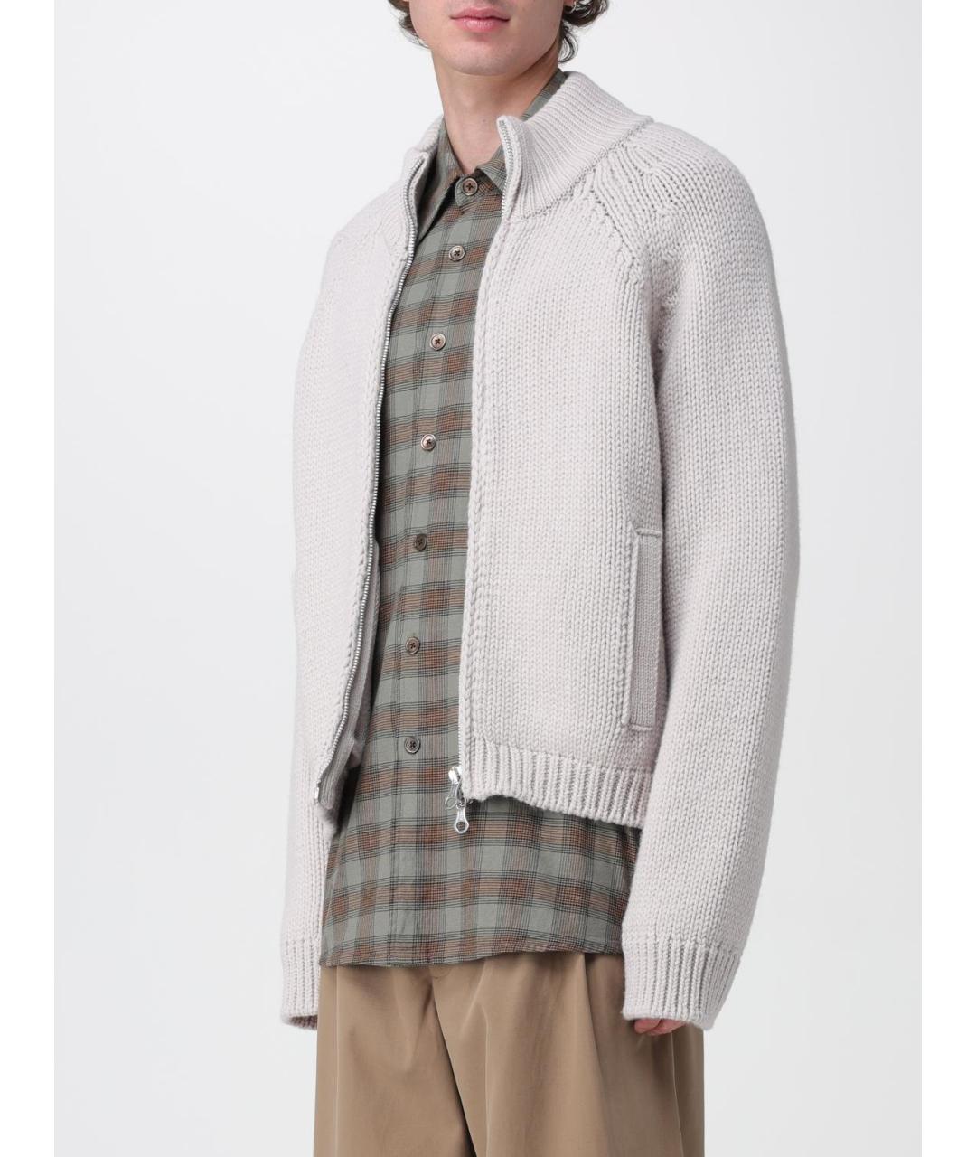 OUR LEGACY Серый шерстяной кардиган, фото 5