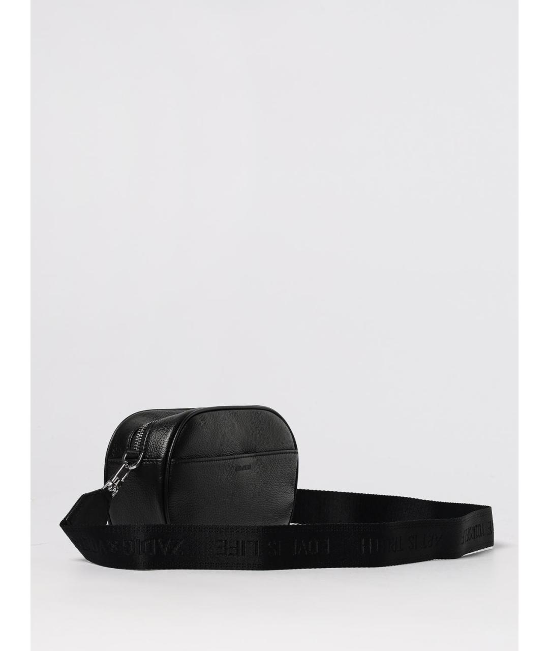 ZADIG & VOLTAIRE Черная кожаная сумка через плечо, фото 2