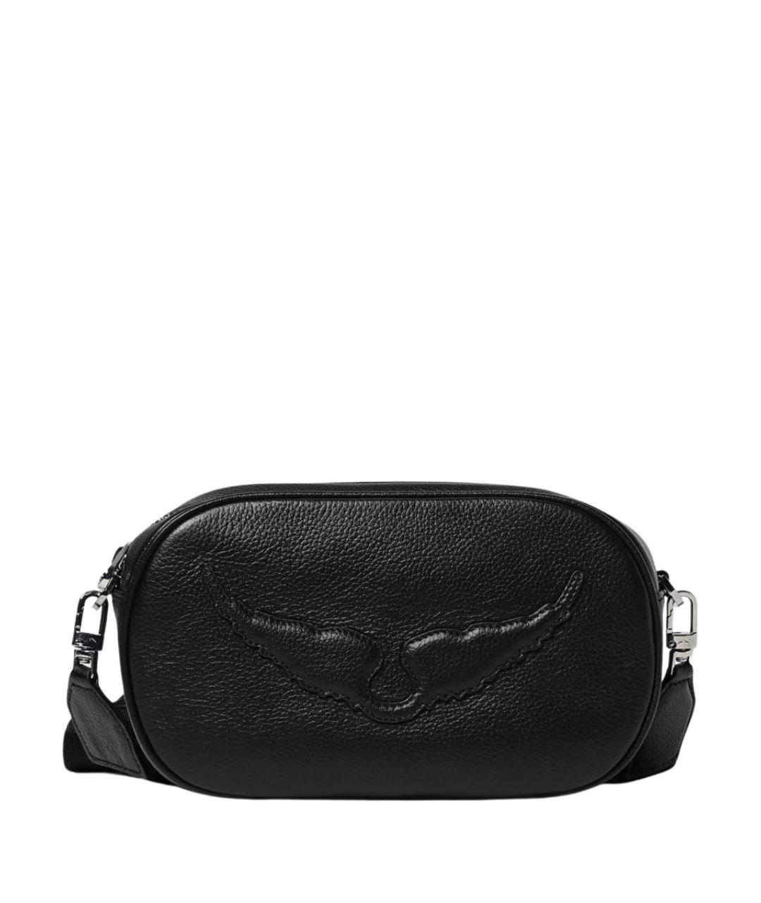 ZADIG & VOLTAIRE Черная кожаная сумка через плечо, фото 1