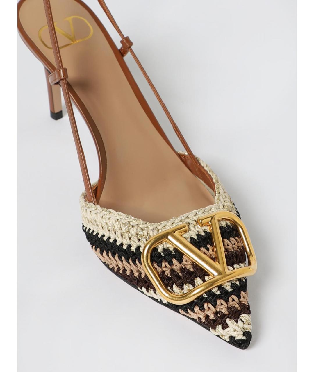 VALENTINO Бежевые кожаные туфли, фото 4