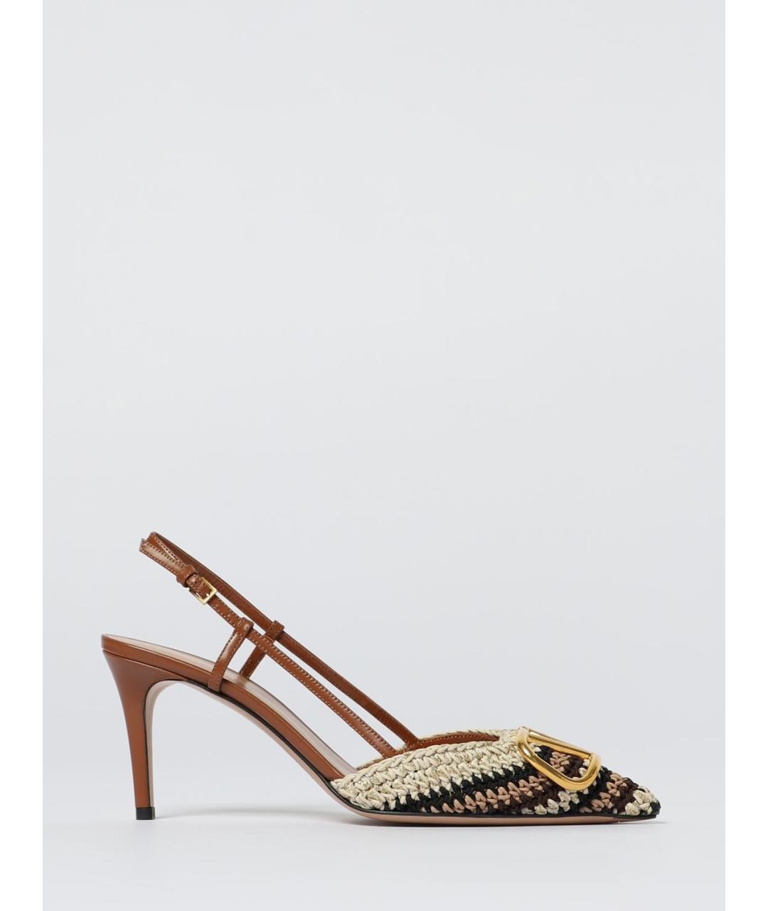 VALENTINO Бежевые кожаные туфли, фото 5